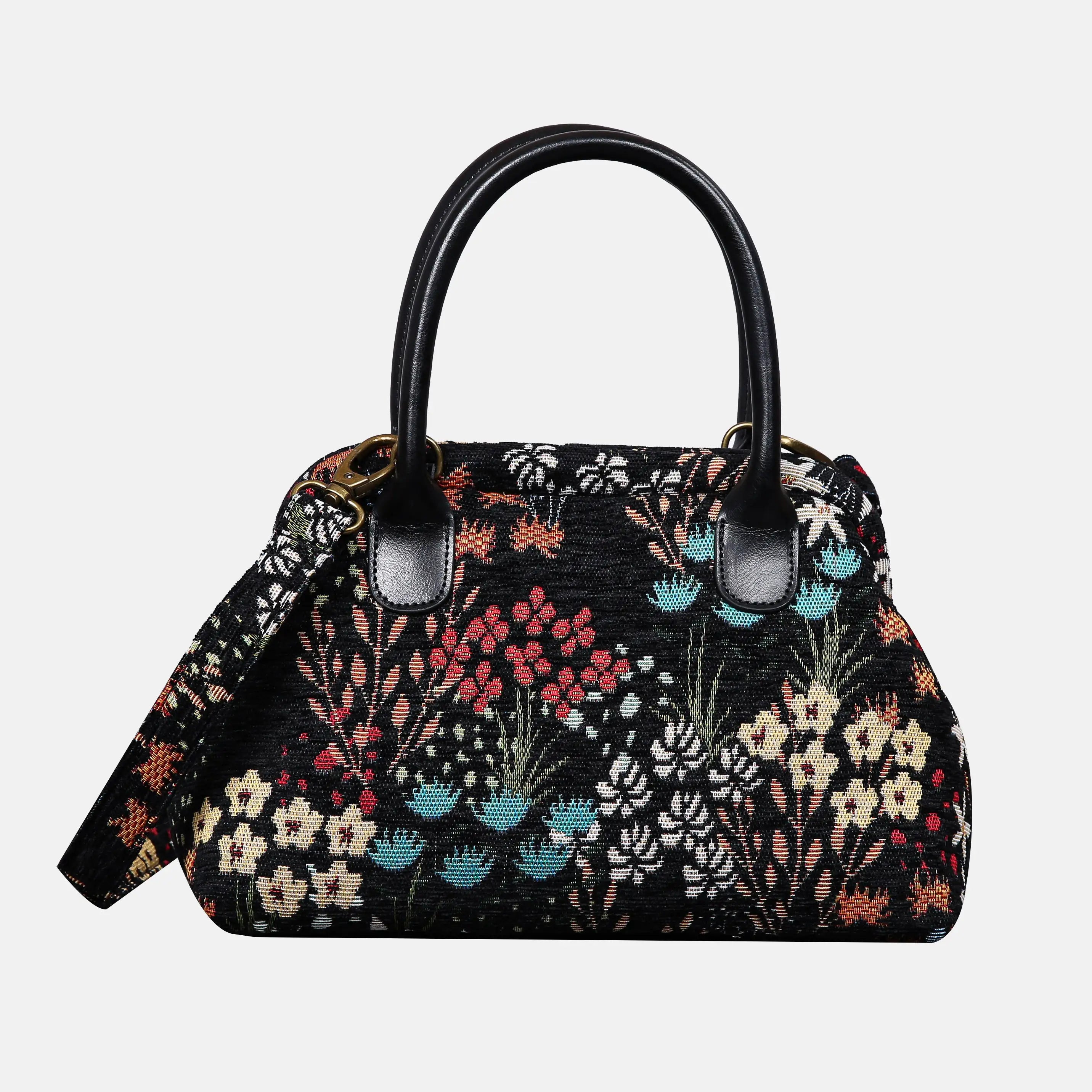 Night Garden Carpet Satchel carpet bag MCW Handmade of America main