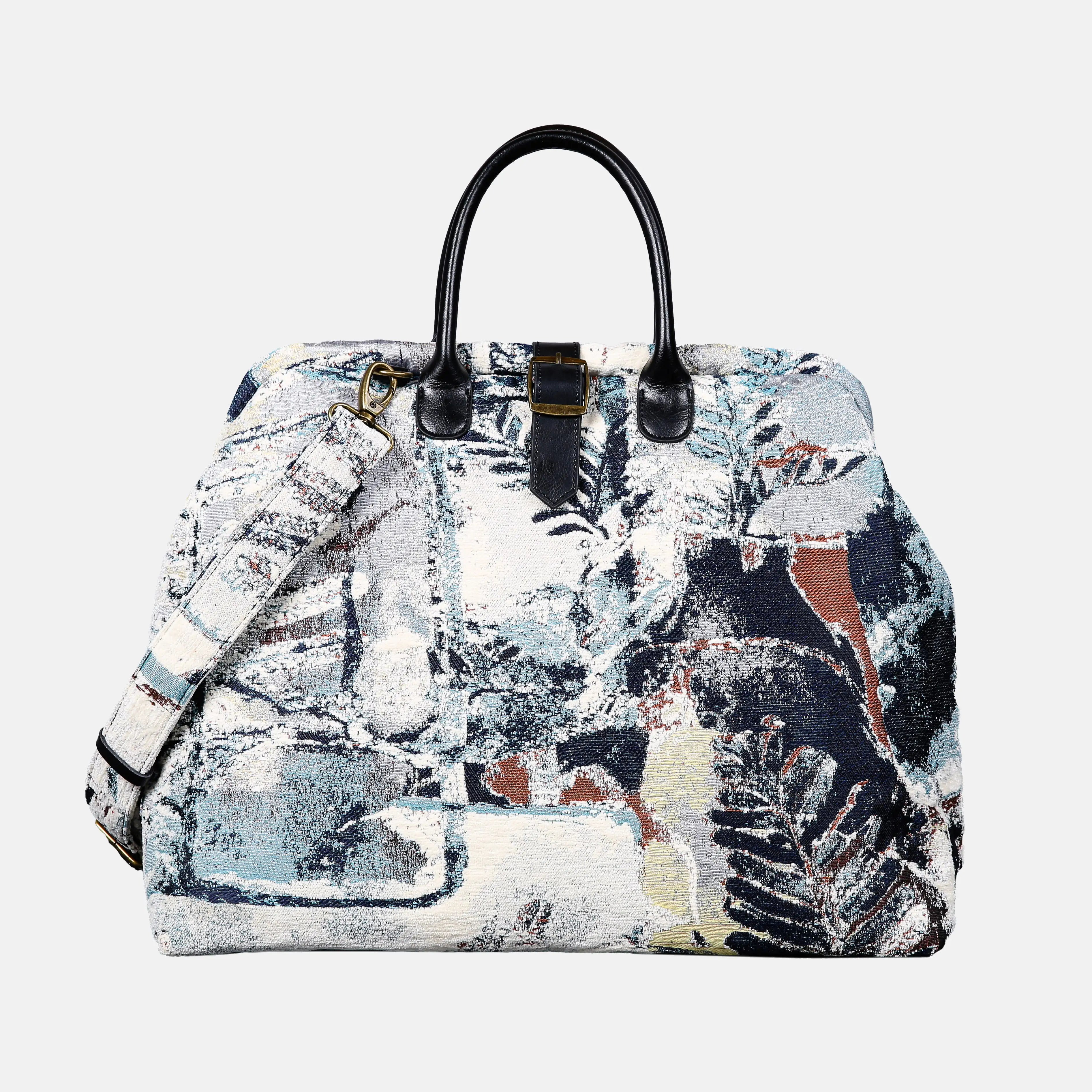 Oil Painting leaves Mary Poppins Weekender carpet bag MCW Handmade main
