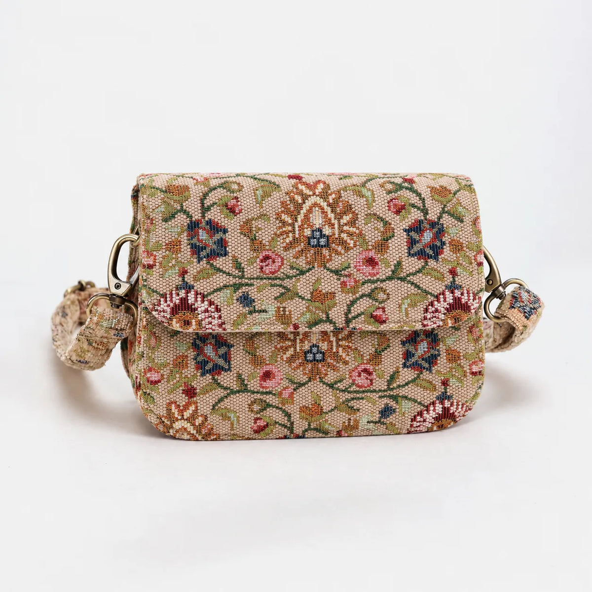 Oriental Beige Flap Crossbody Bag of America main