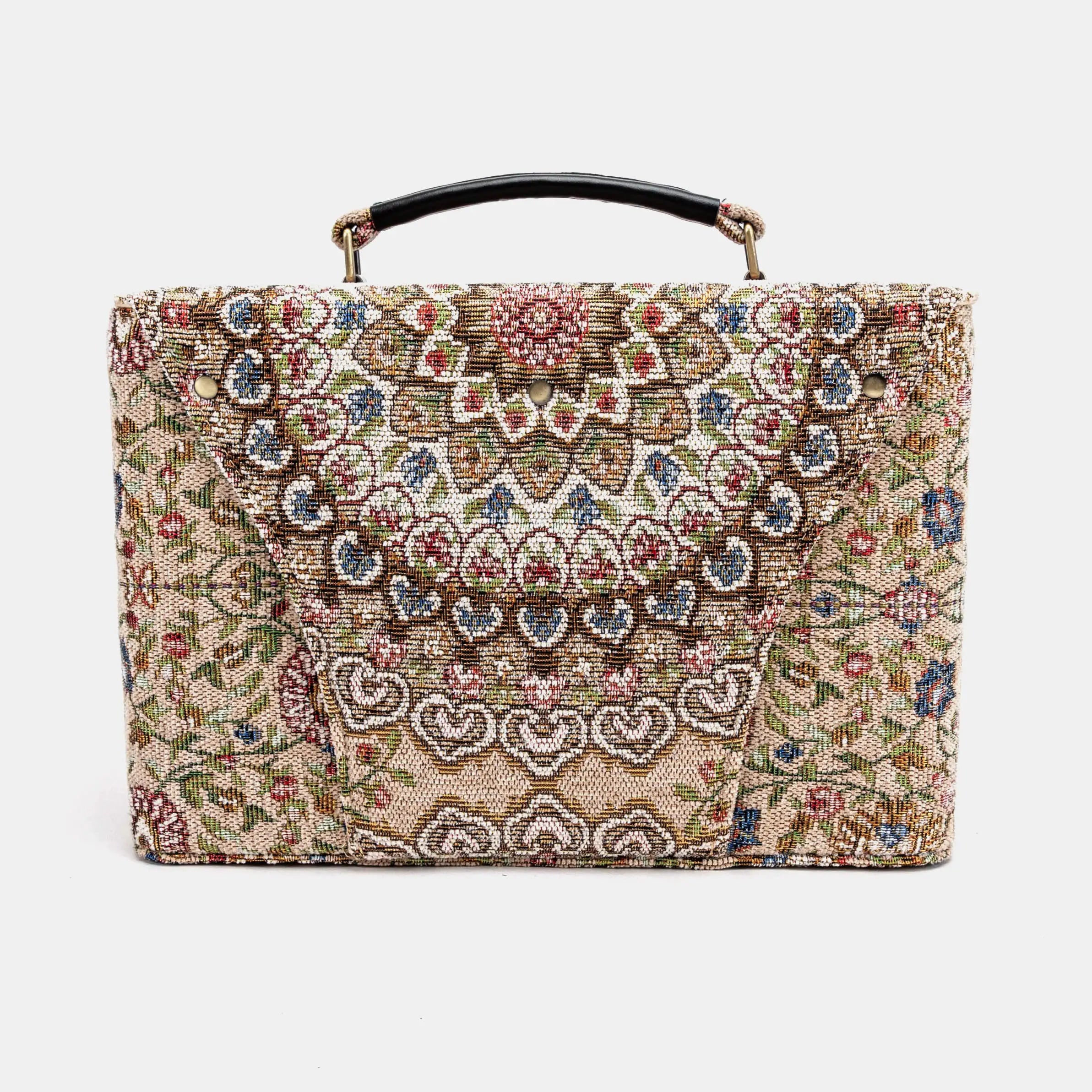 Oriental Beige Josephine Large Train Case back