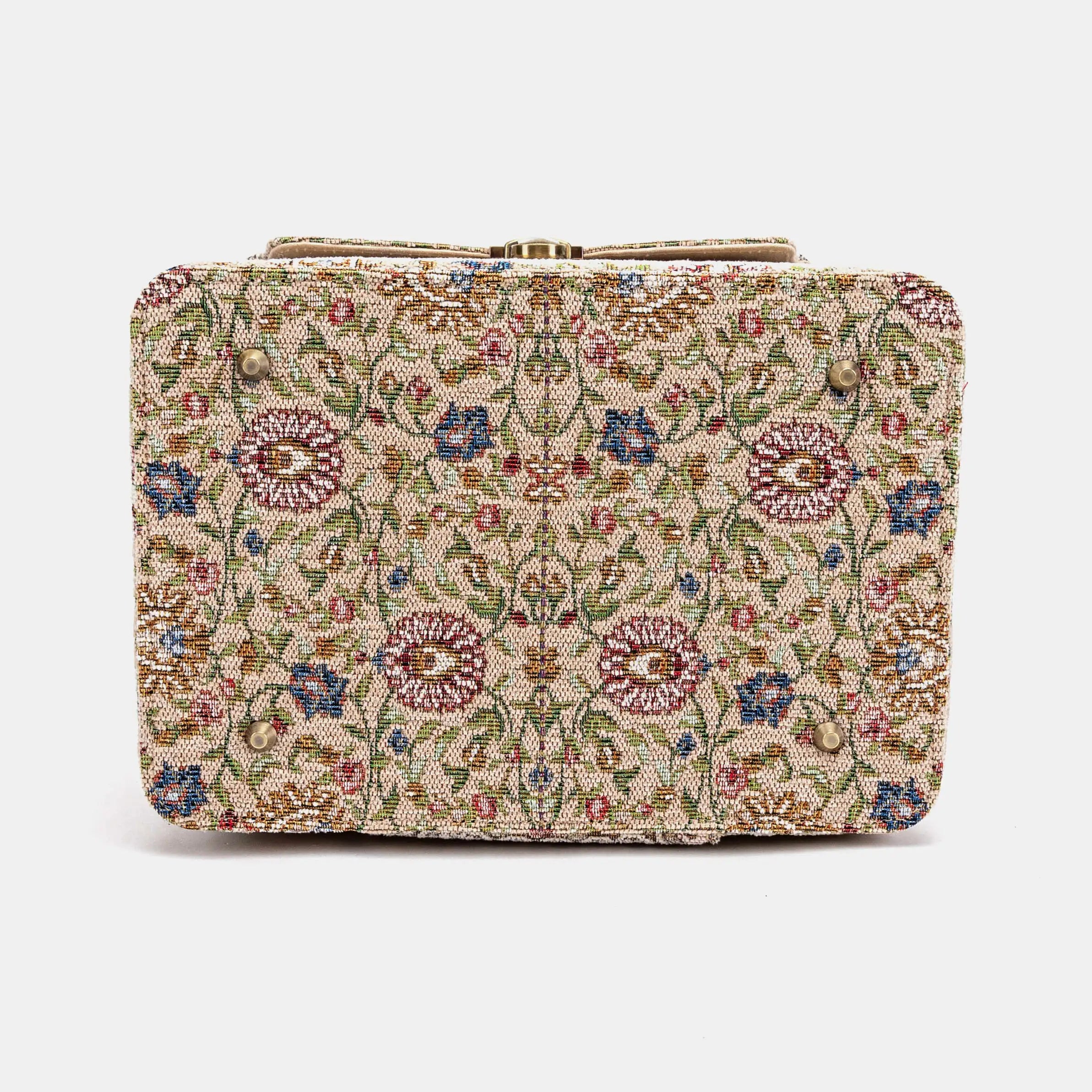 Oriental Beige Josephine Large Train Case bottom