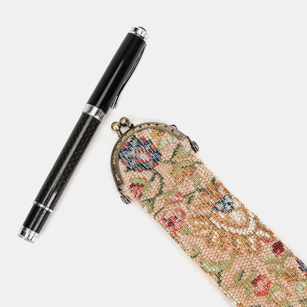 Oriental Beige Solo Pen Case Carpetbag of America with pen