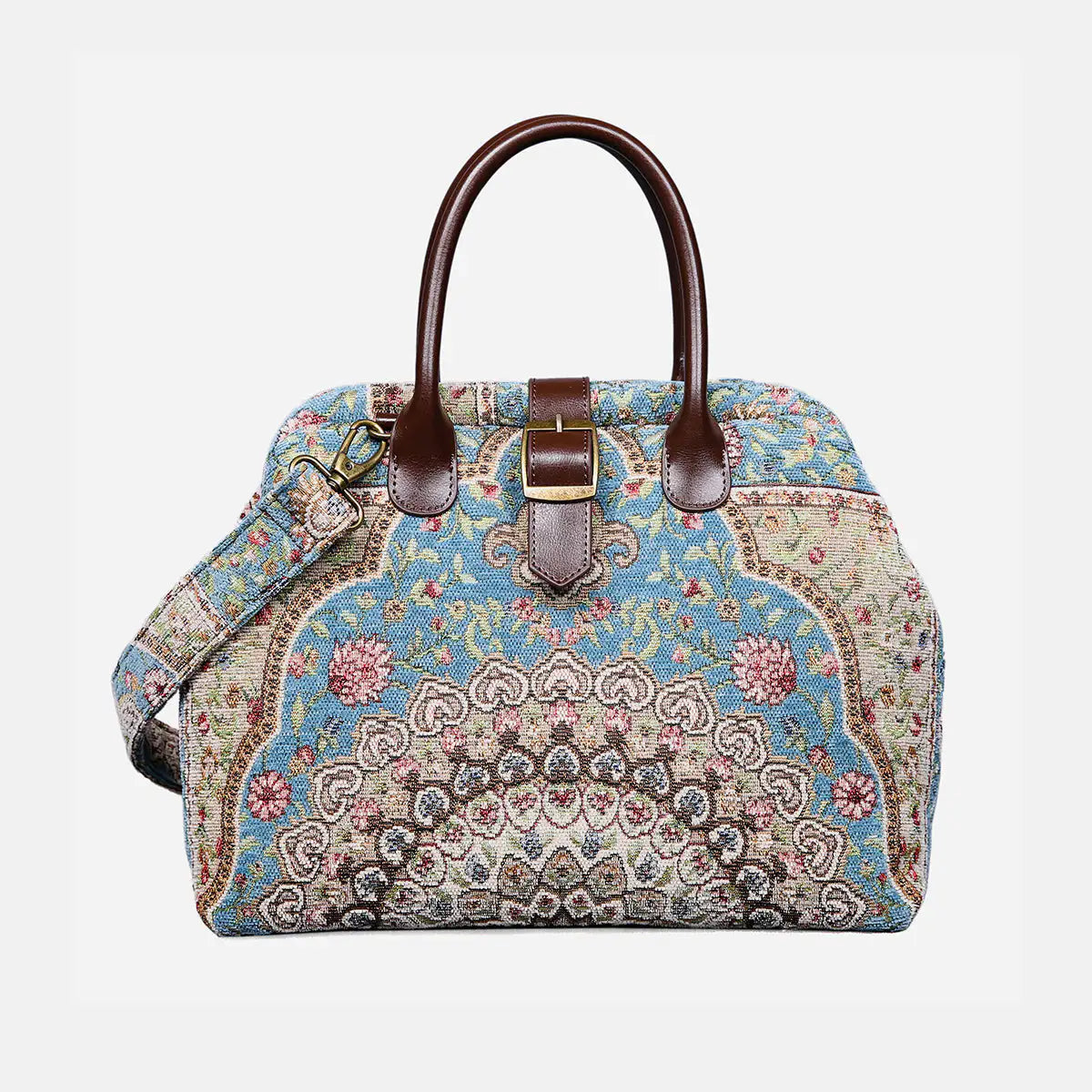 Oriental Blue Carpet Handbag Purse carpet bag MCW Handmade main