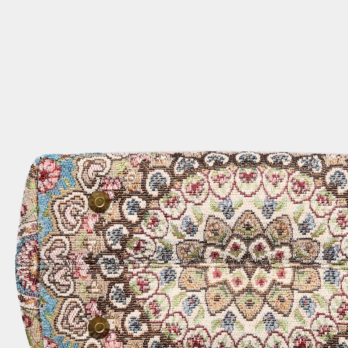 Oriental Blue Carpet Satchel Carpetbag of America bottom