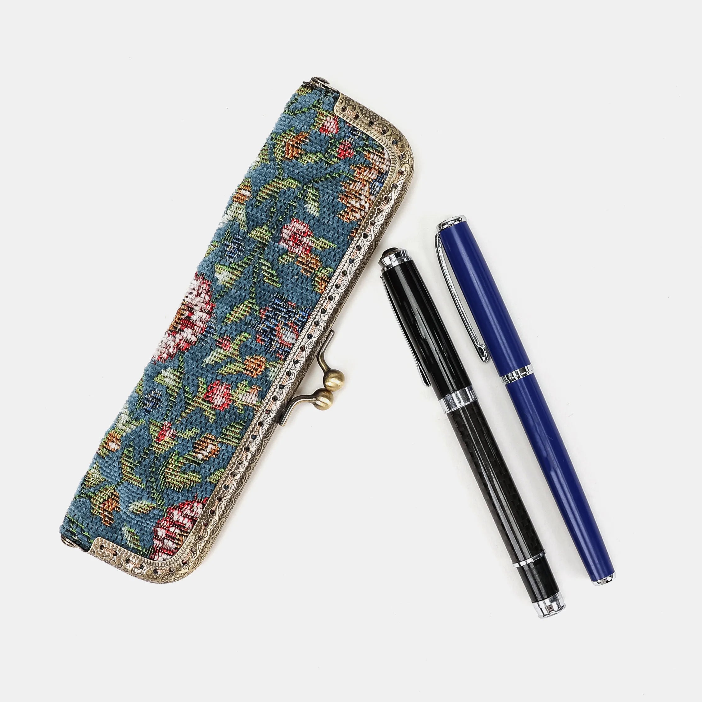 Oriental Blue Duo Pen Case Carpetbag of America main