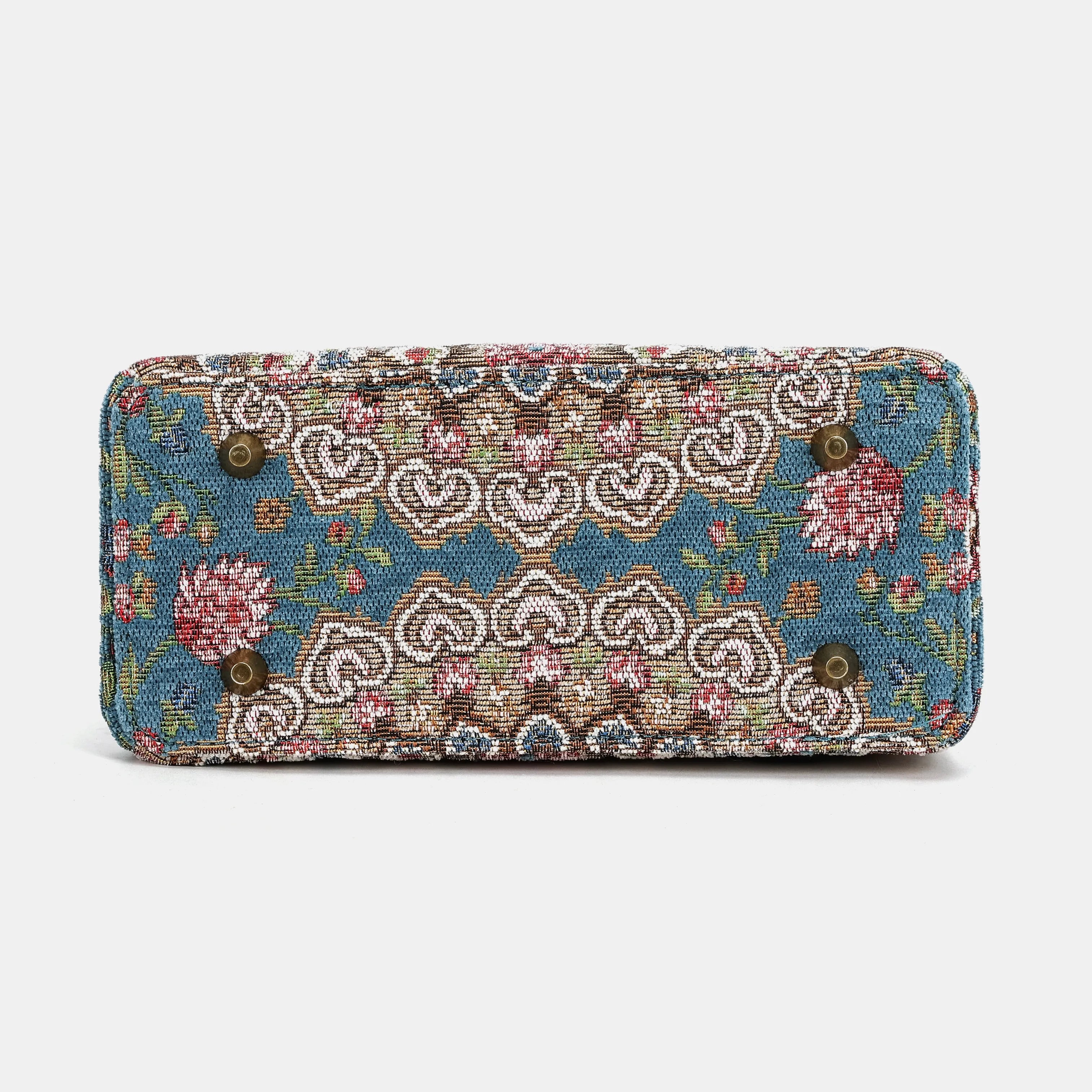Oriental Blue Helena Carpet Gladstone Backpack of America bottom