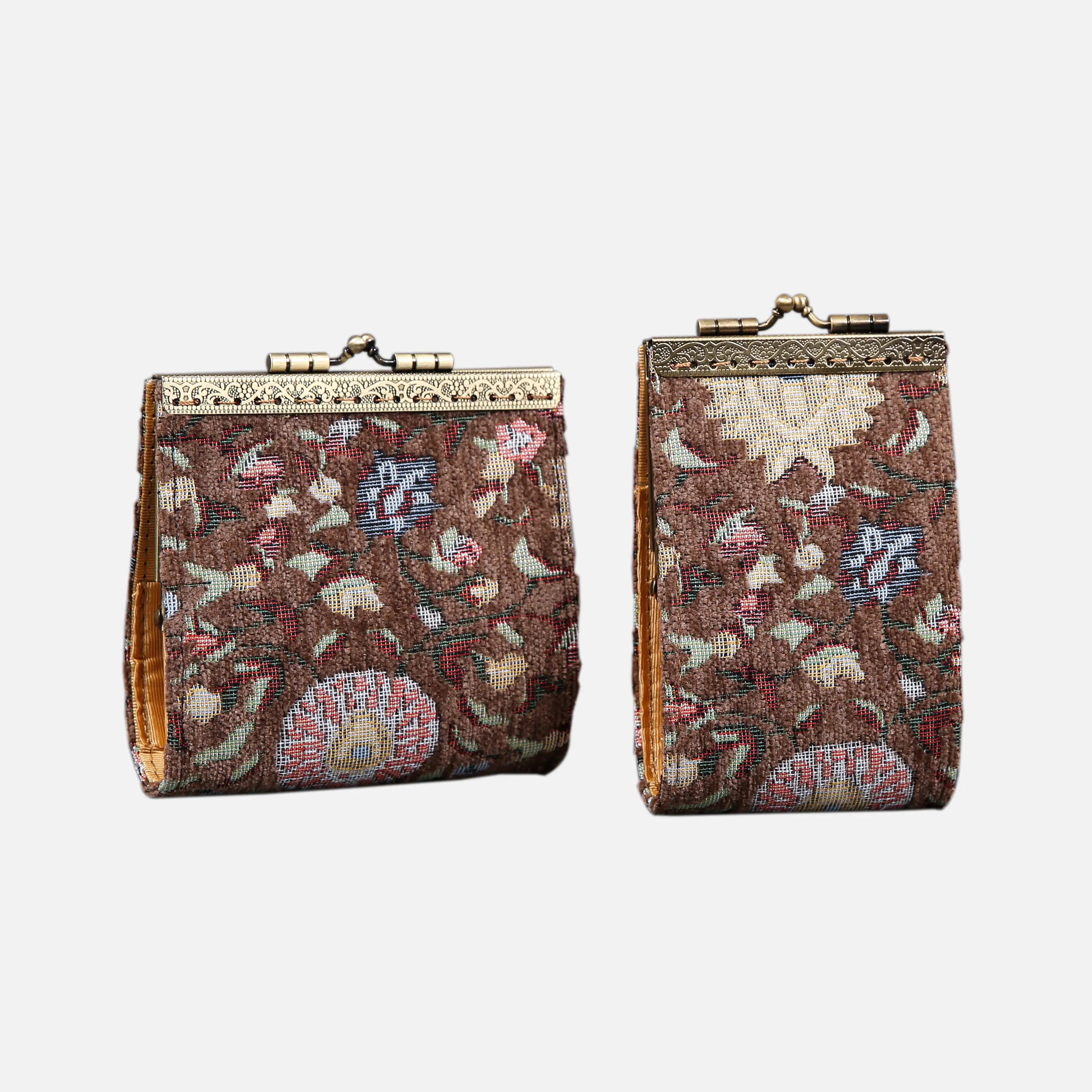 Oriental Brown Card Wallet of America main