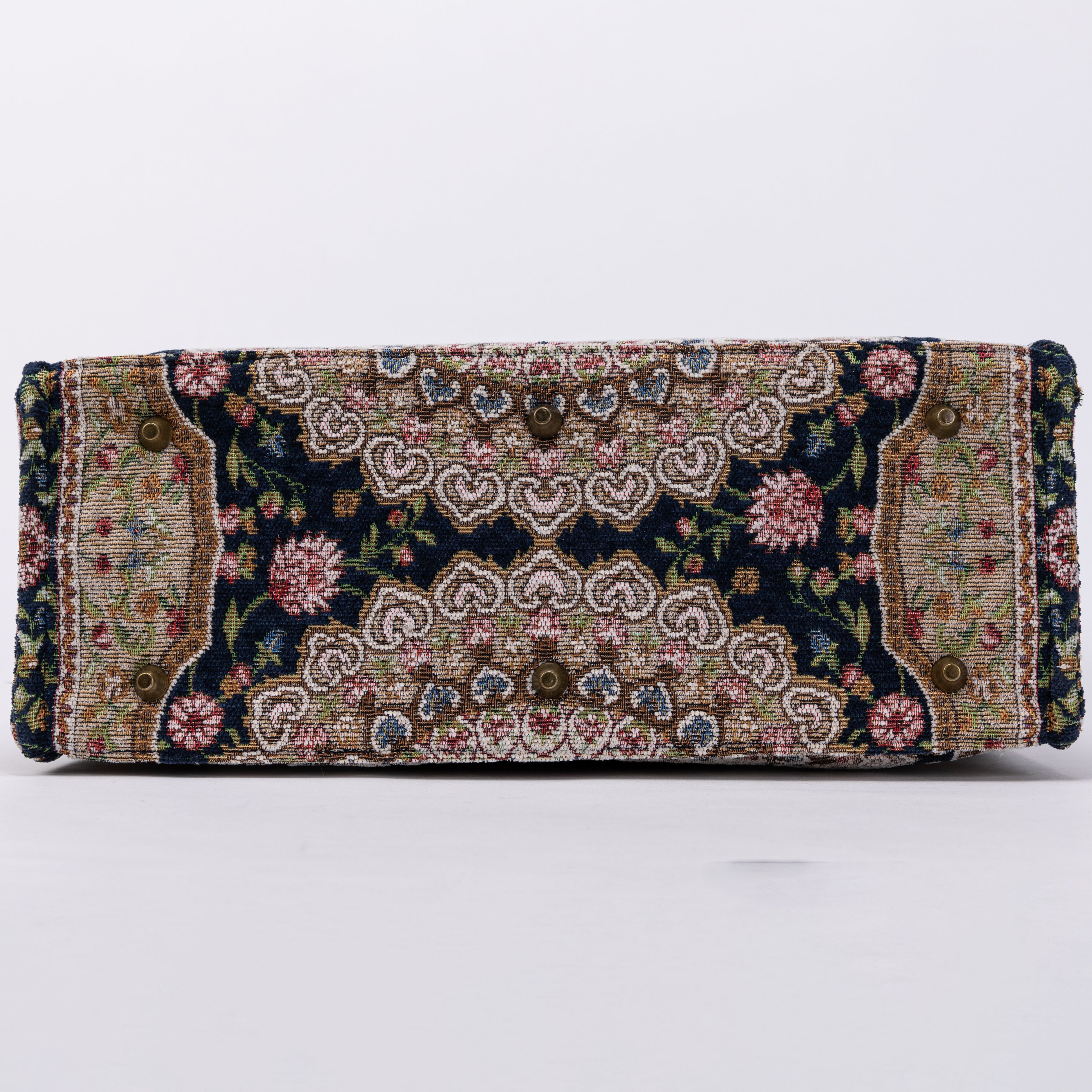 Oriental Navy Laptop Work Tote of America bottom