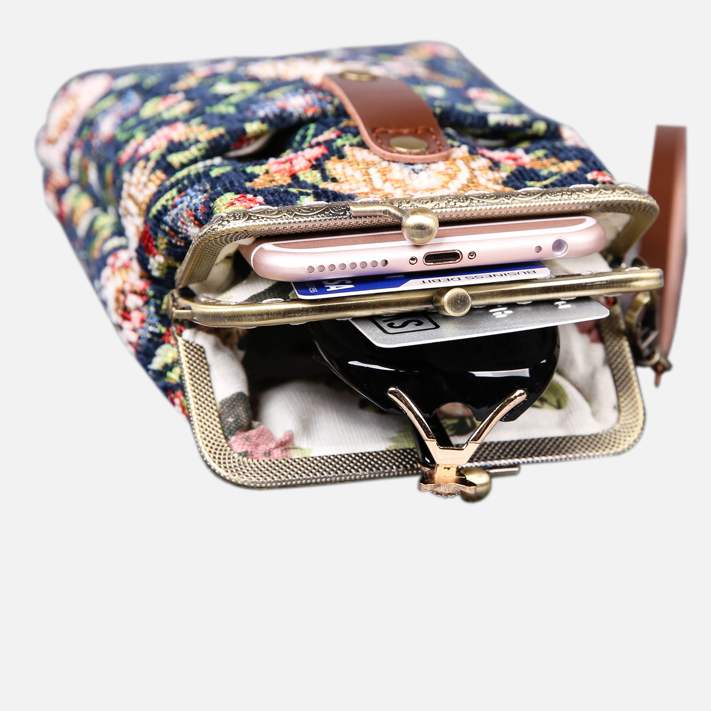 Oriental Pattern Series Carpet Phone Case Carpetbag of America opening