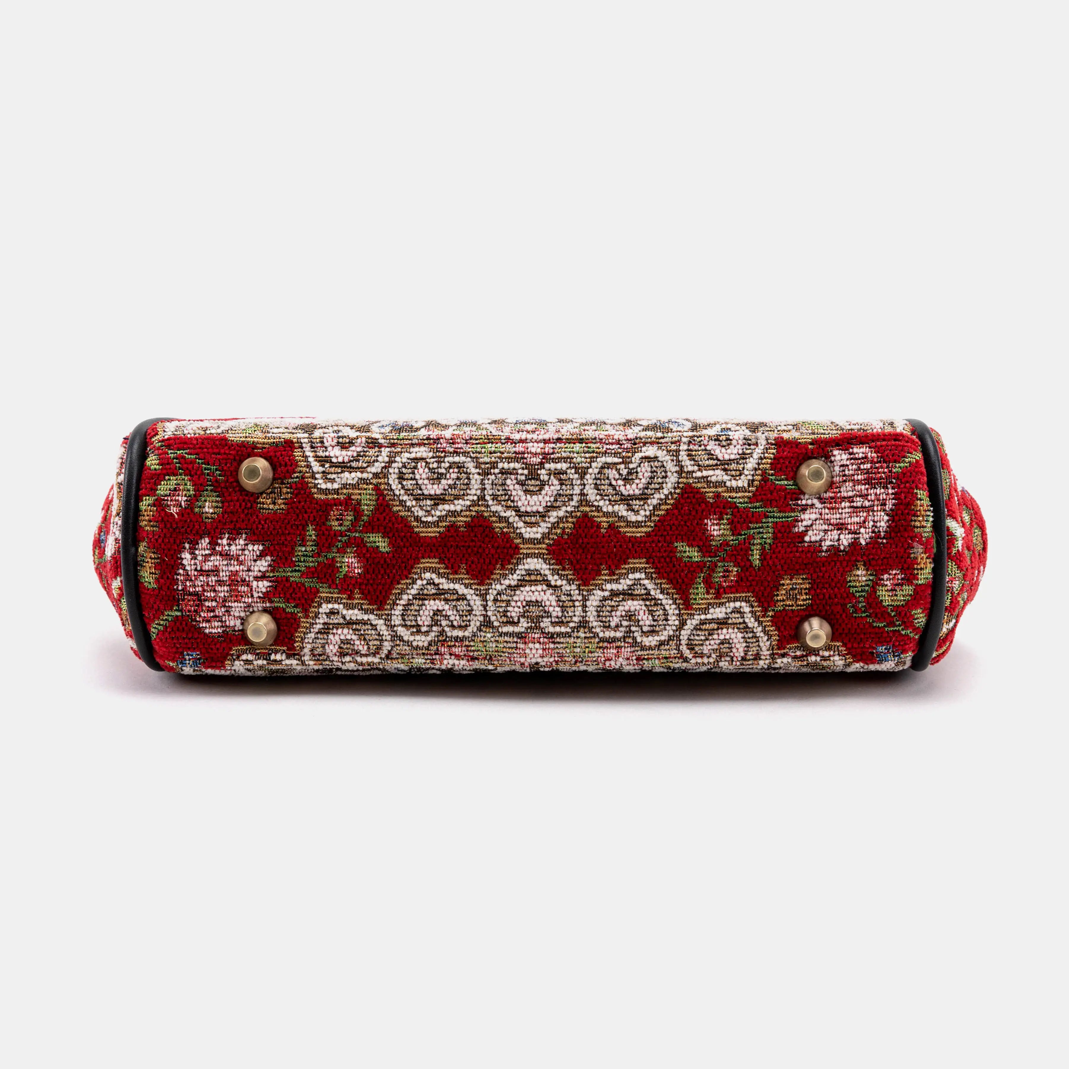 Oriental Red Alma Satchel bottom