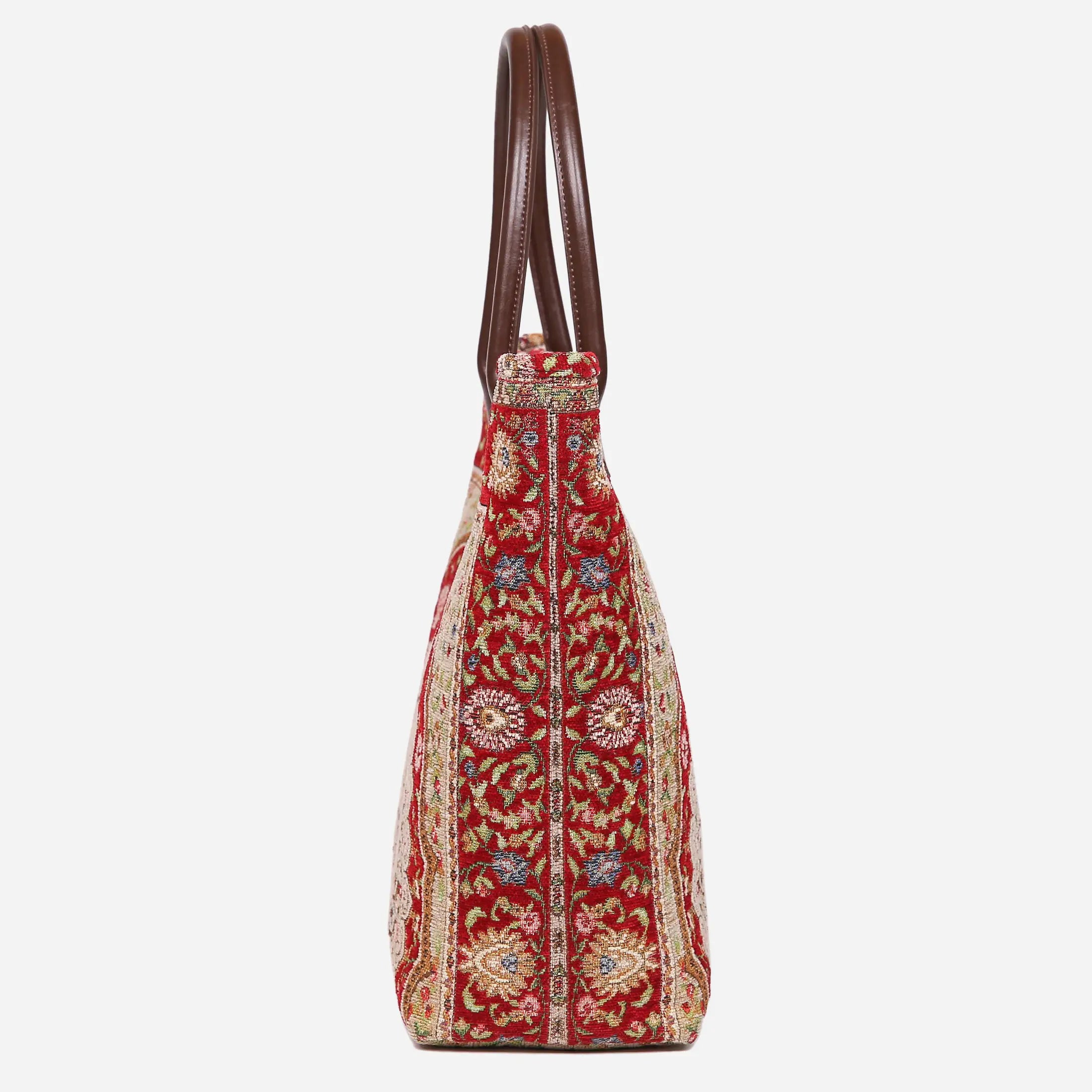 Oriental Red Carpet Tote Shopper Carpetbag of America side