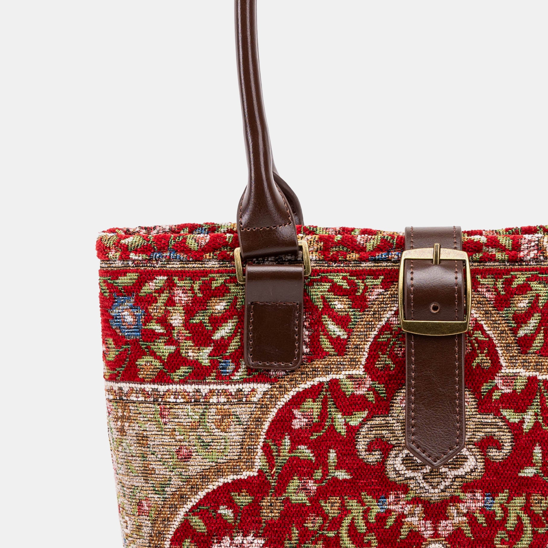 Oriental Red Everyday Tote Bag of America buckle