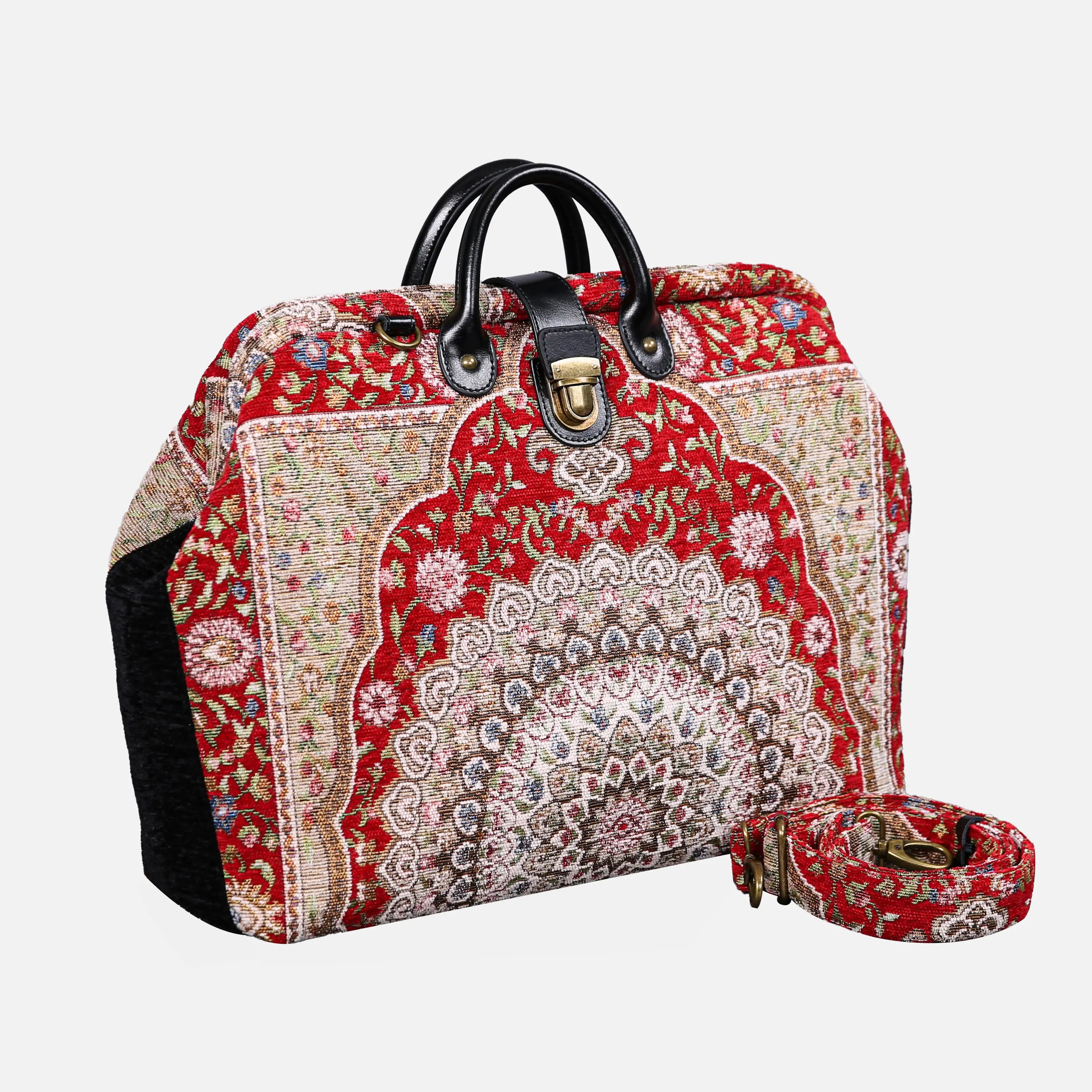Oriental Red carpet bag of America with shoulder strap