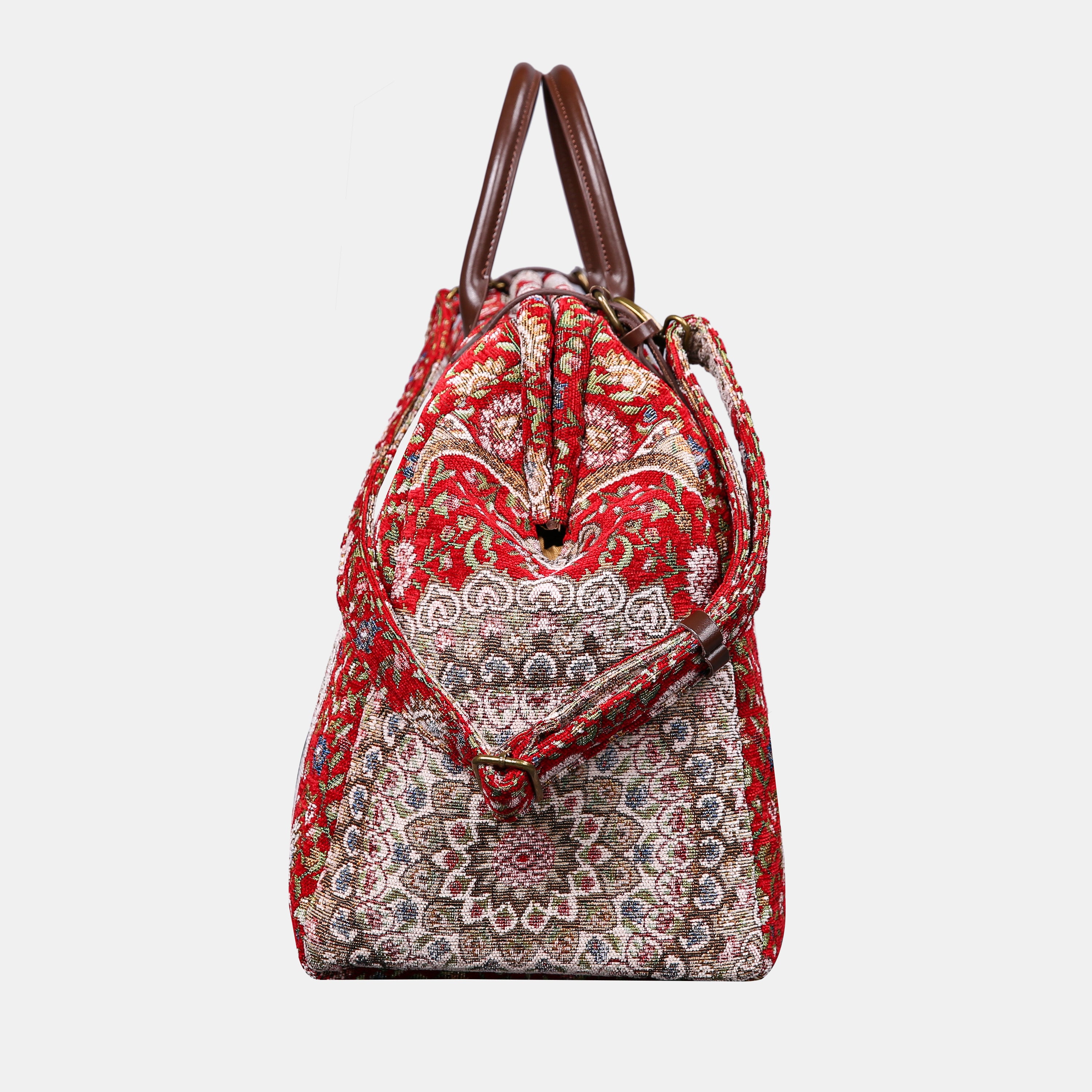 Oriental Red Large Carpetbag of America side