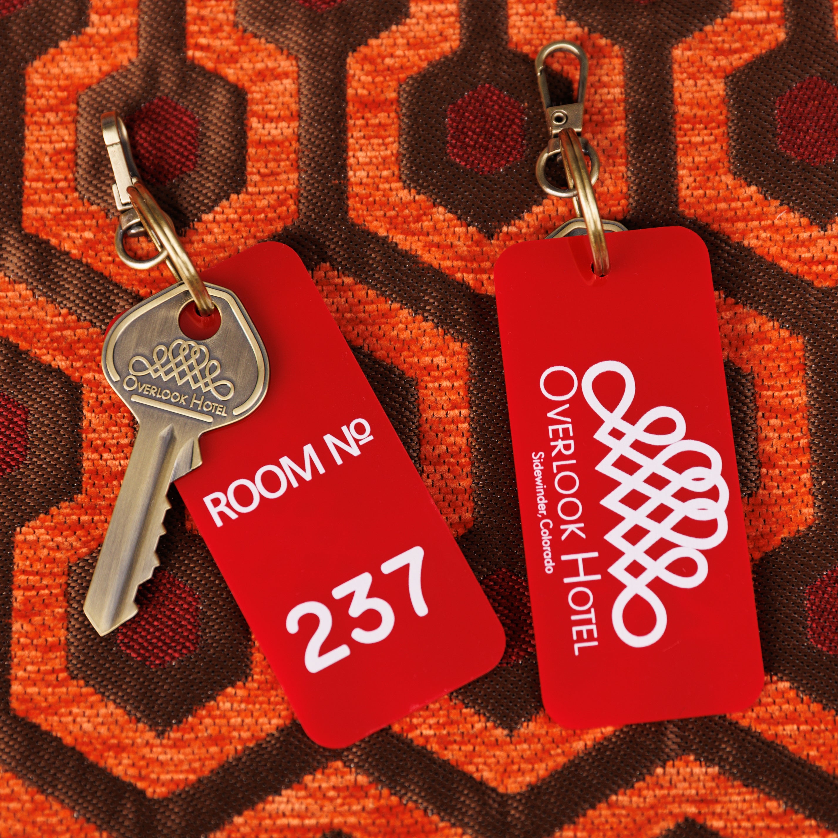 Overlook Hotel “The Shining” Room 237 Key Tag & Luggage Charm Large of America back