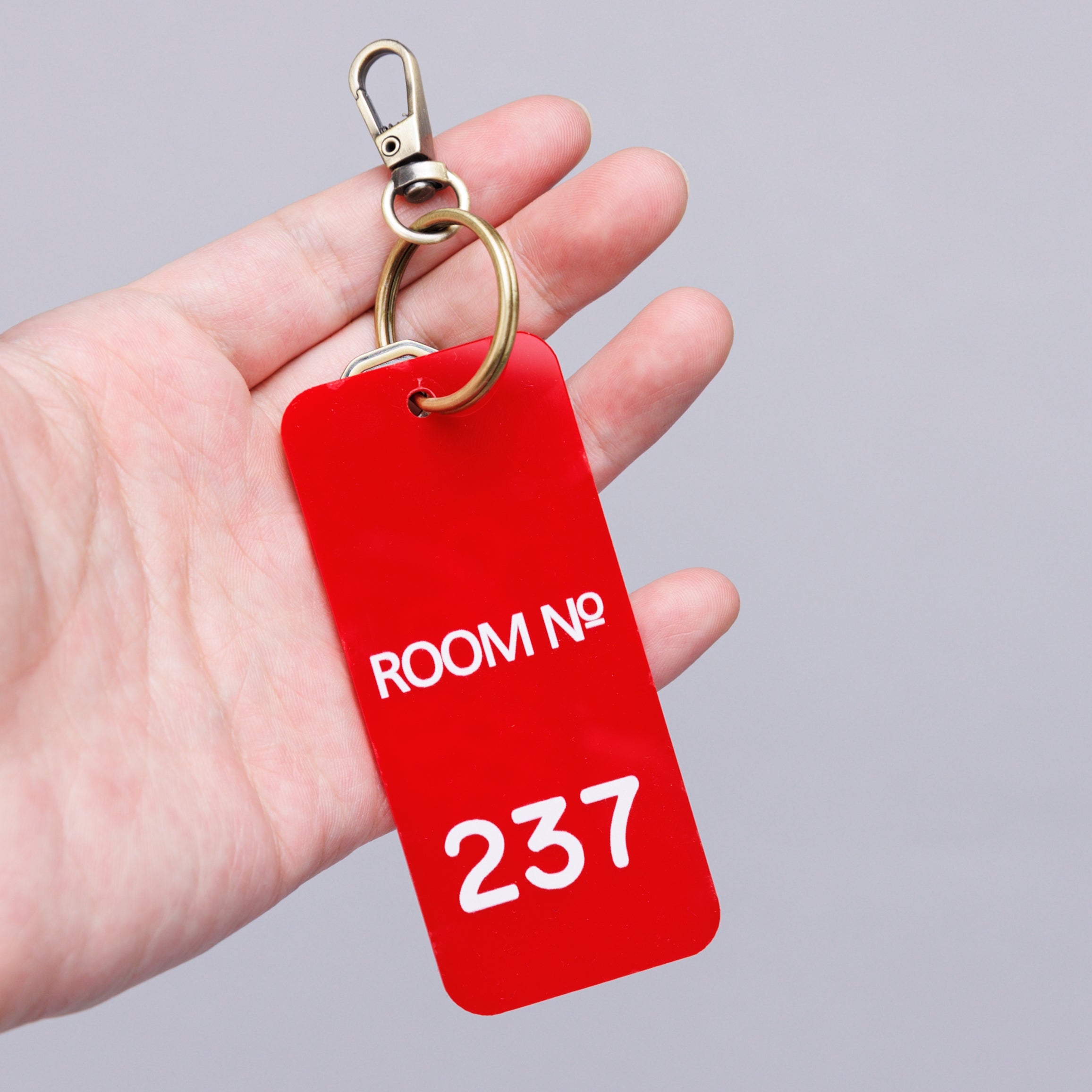 Overlook Hotel “The Shining” Room 237 Key Tag & Luggage Charm Large of America detail