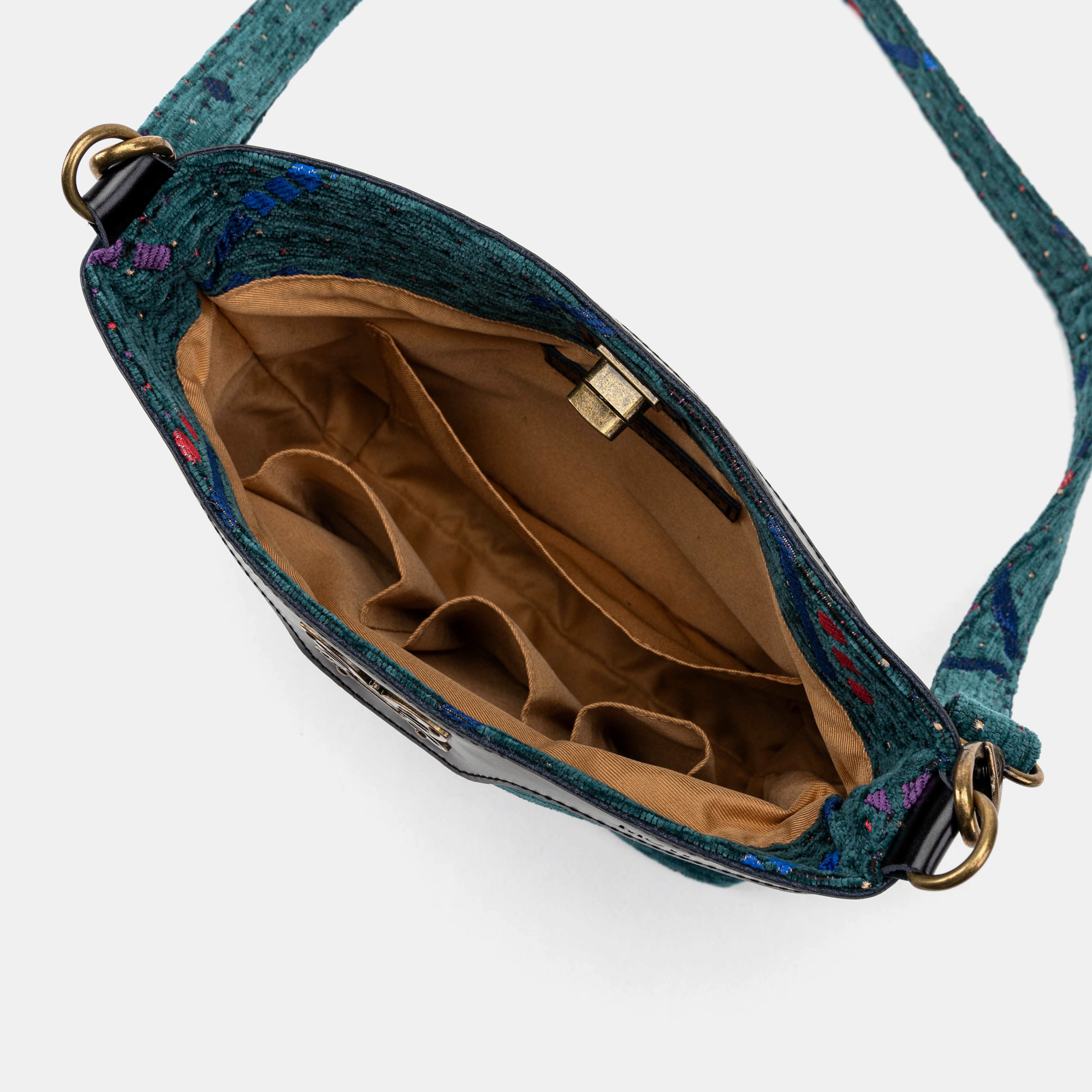 PDX Portland Airport Butterfly Crossbody Bag of America inside