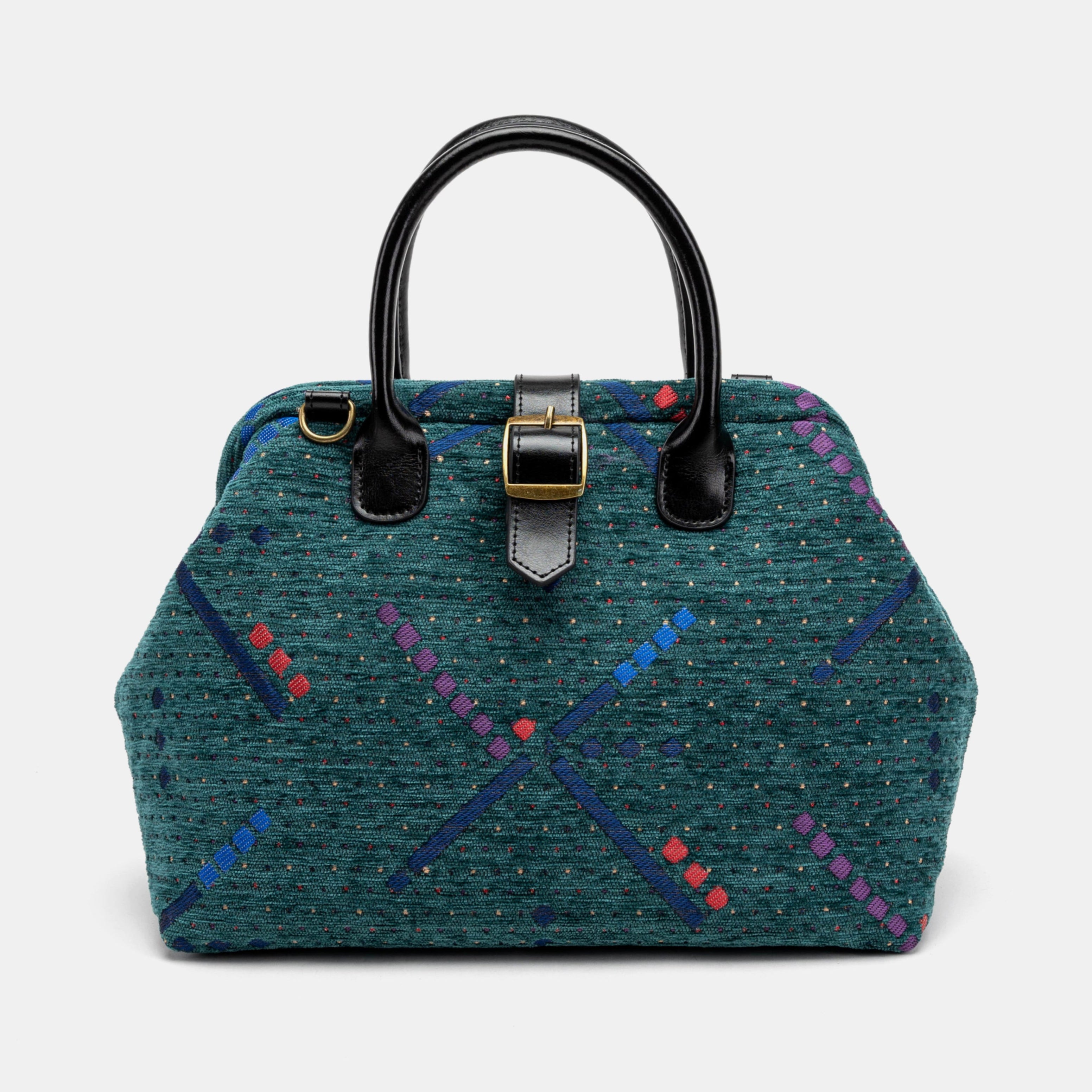 PDX Portland Airport Carpet Handbag Purse of America front