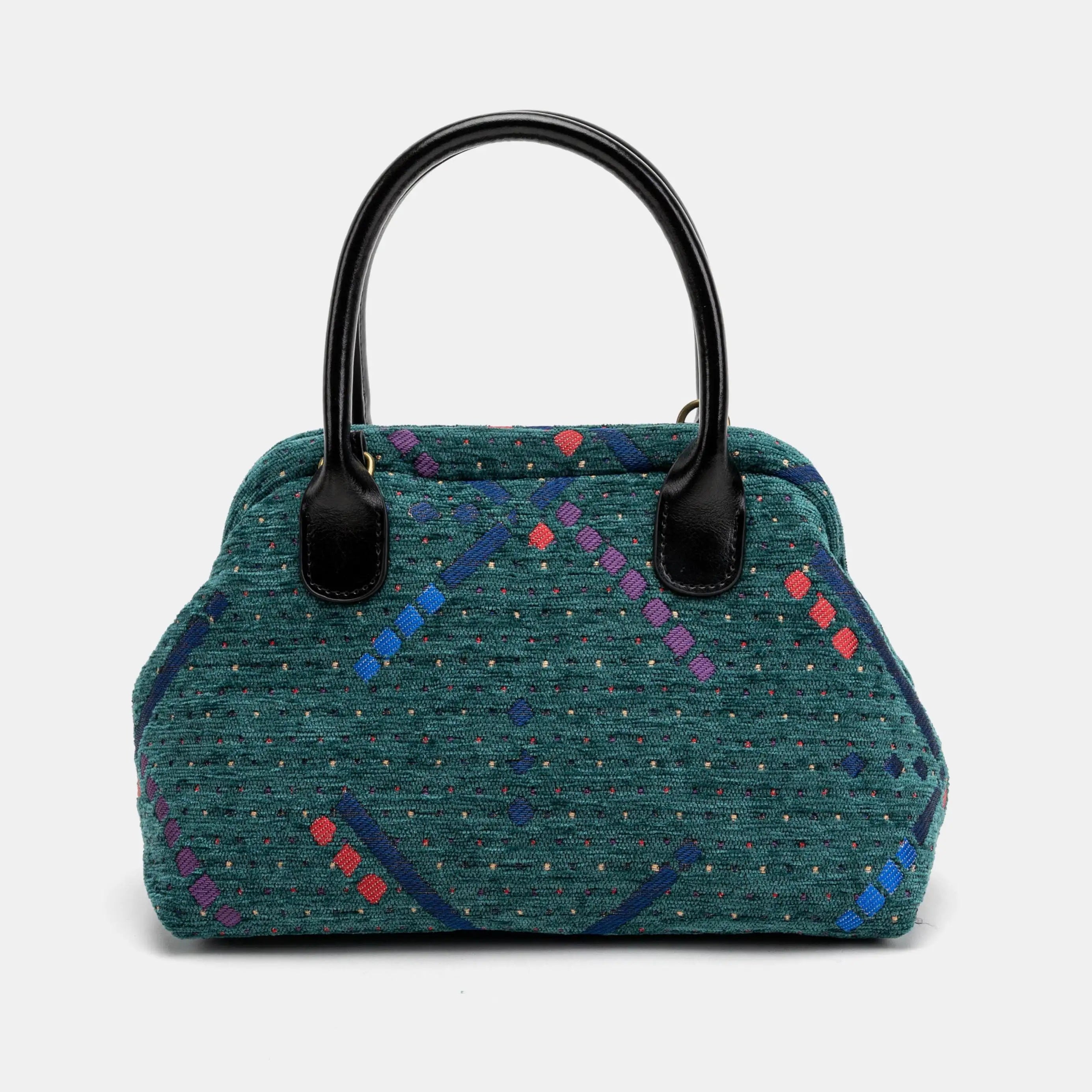 PDX Portland Airport Carpet Satchel back