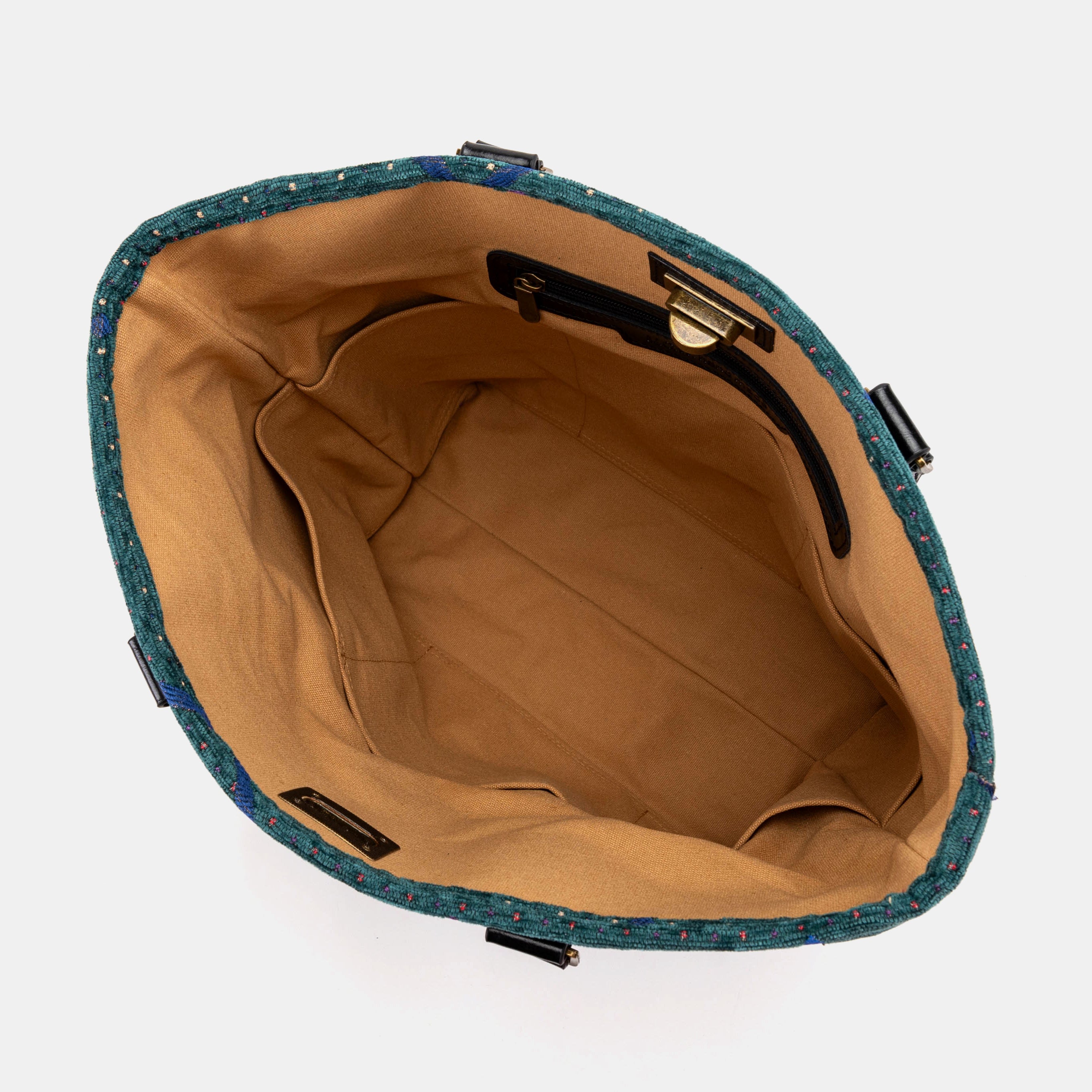PDX Portland Airport Tote Shopper Carpetbag of America inside