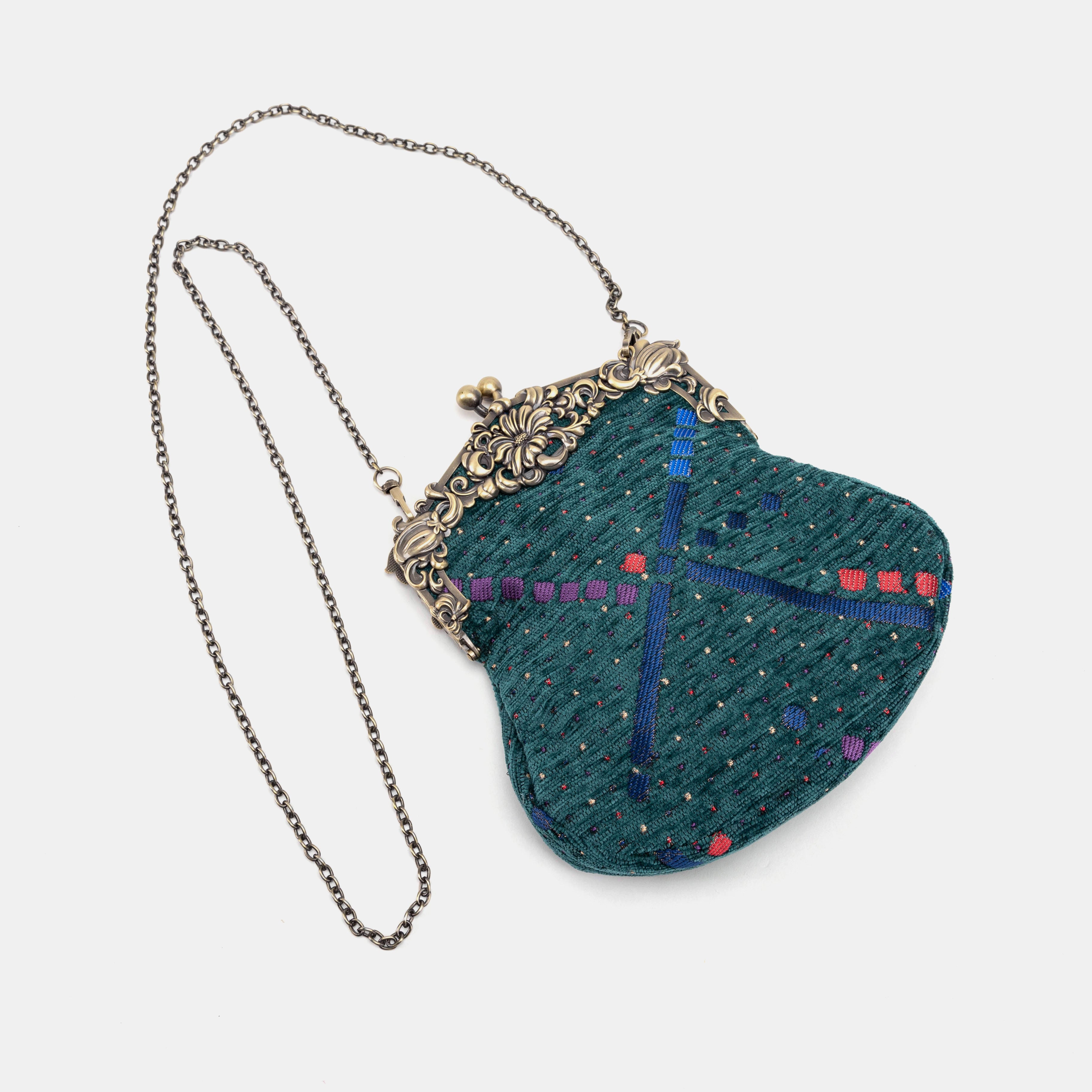 PDX Portland Airport Chatelaine Purse Large of America with long chain