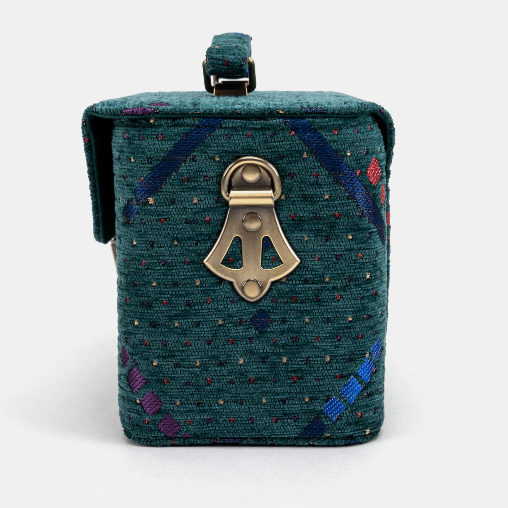 PDX Portland Airport Clara Medium Train Case Purse of America side