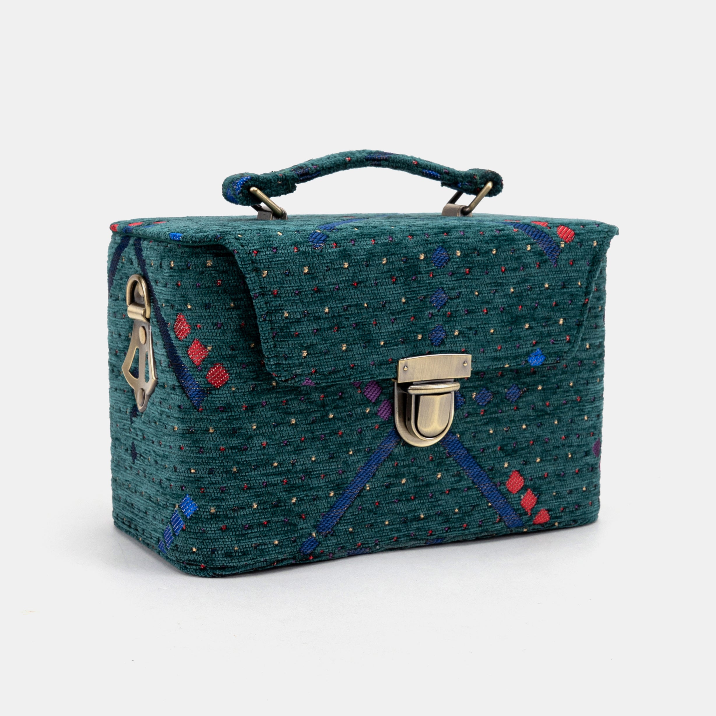 PDX Portland Airport Clara Medium Train Case Purse of America front side