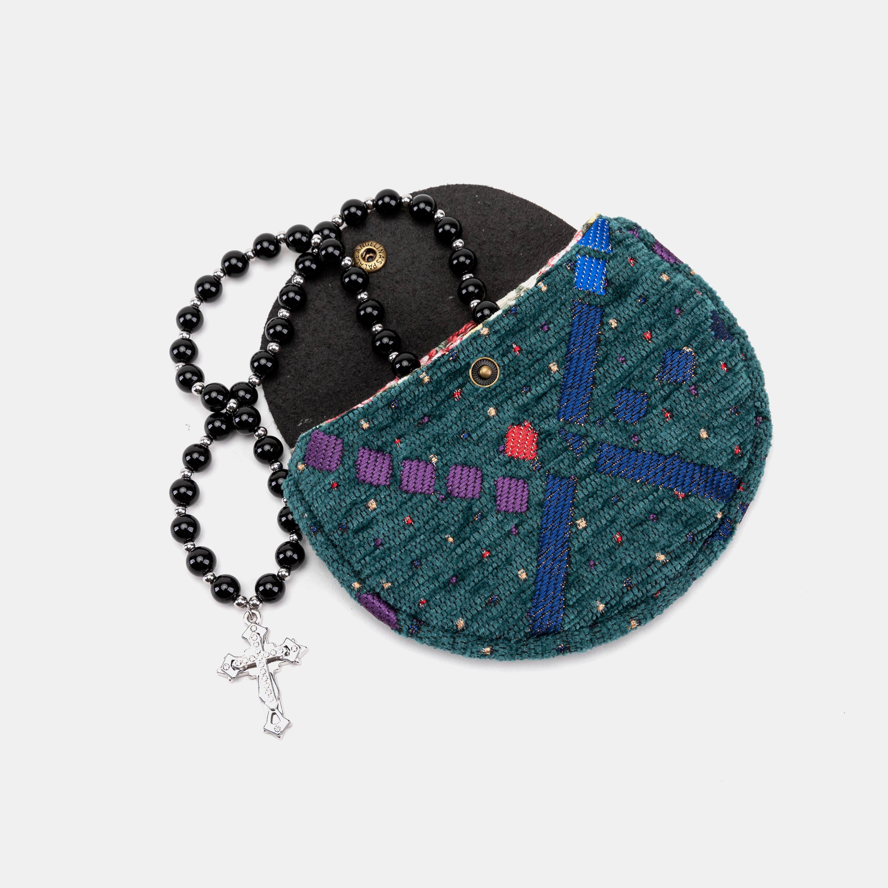 PDX Portland Airport Rosary Bag Carpetbag of America WITH ROSARY-1