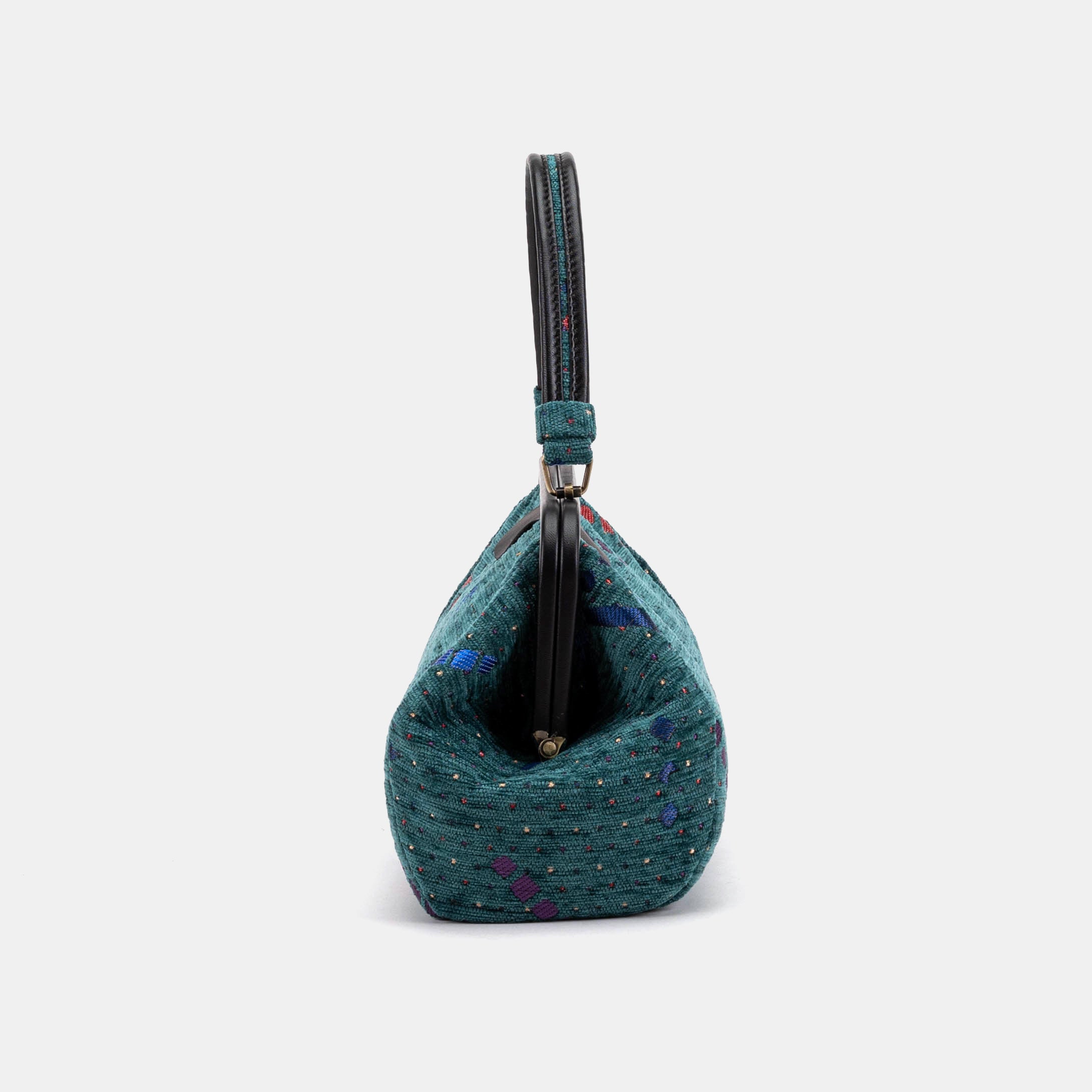 PDX Portland Airport Top Handle Purse Carpetbag of America side