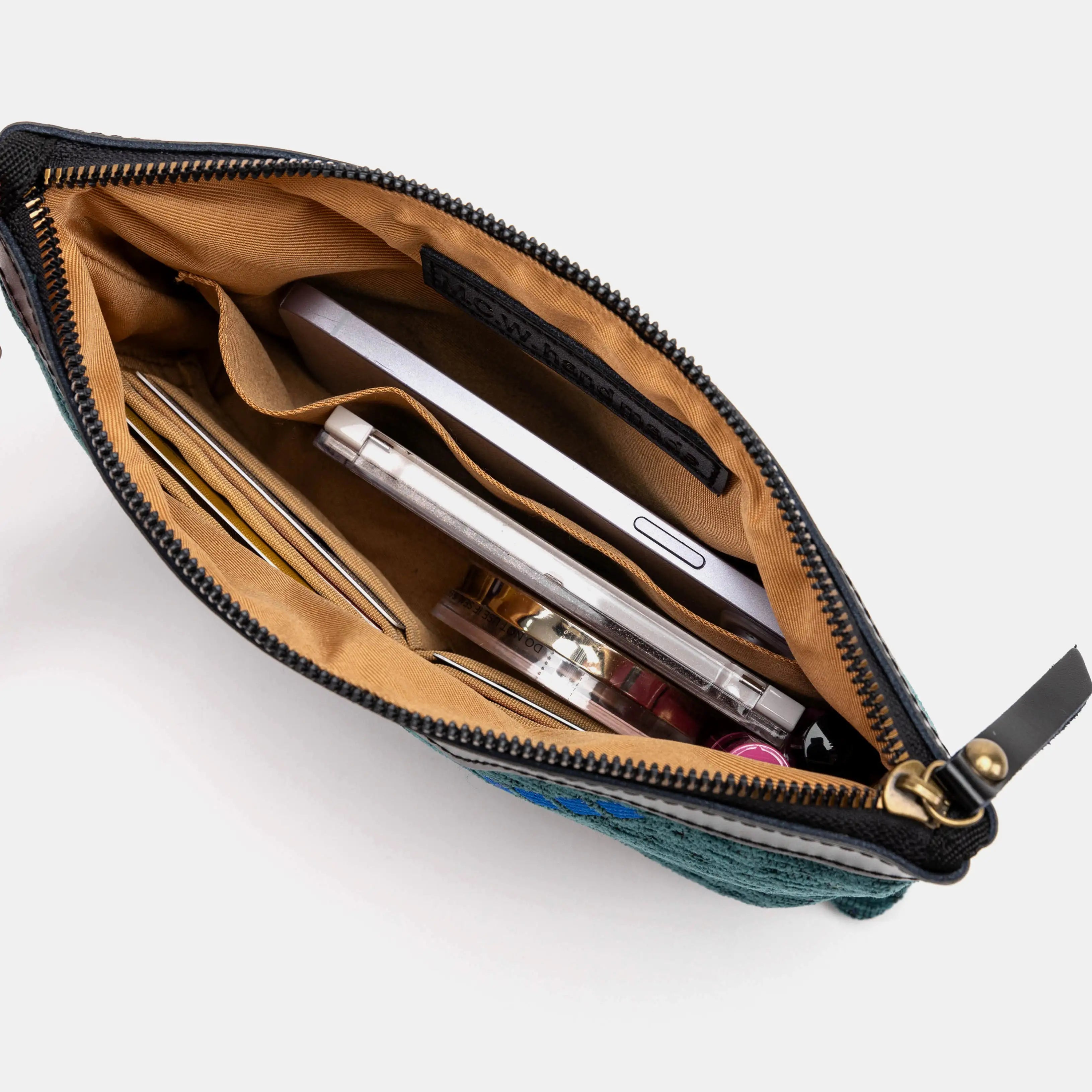 PDX Portland Airport Wristlet Clutch inside