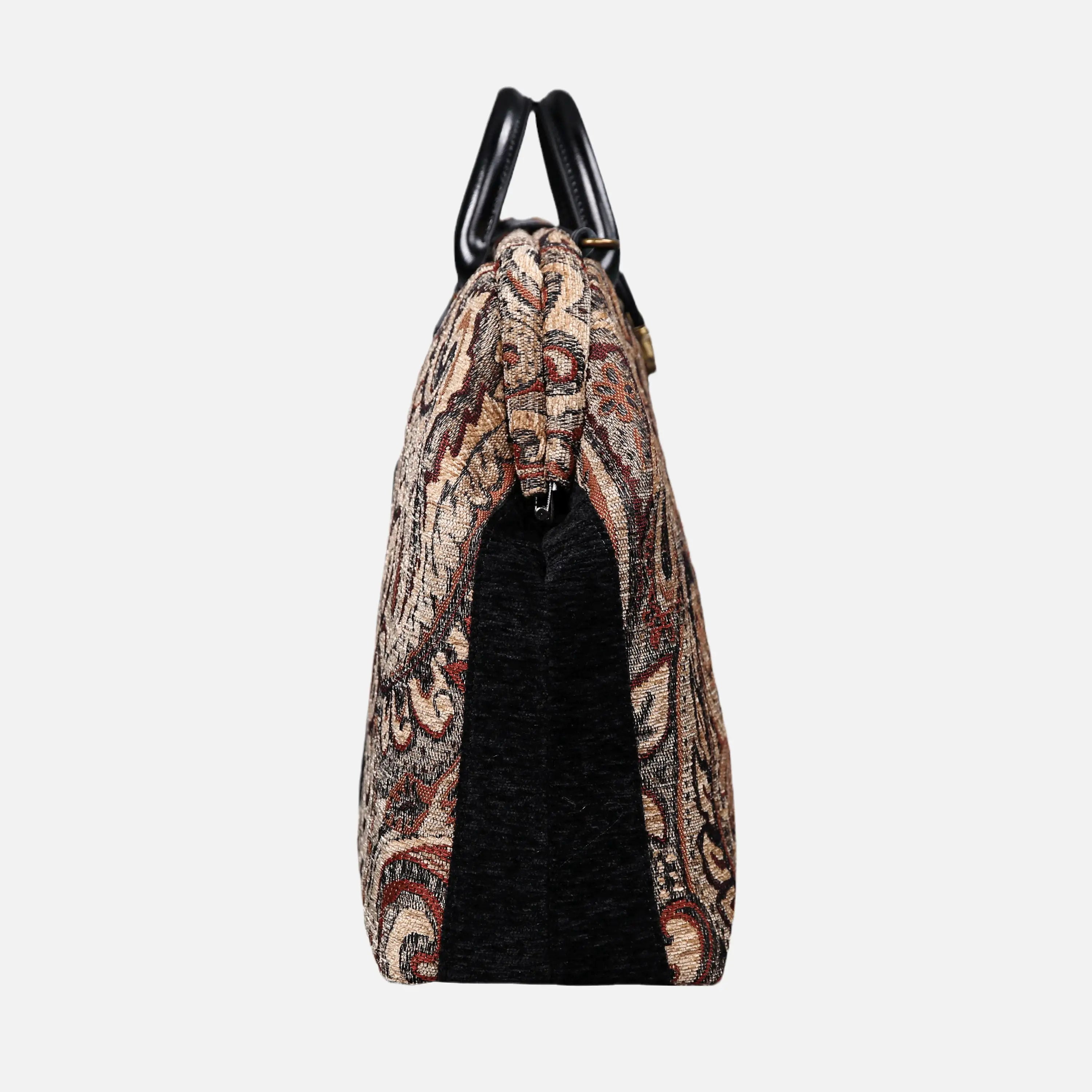 Paisley Brown carpet bag of America side