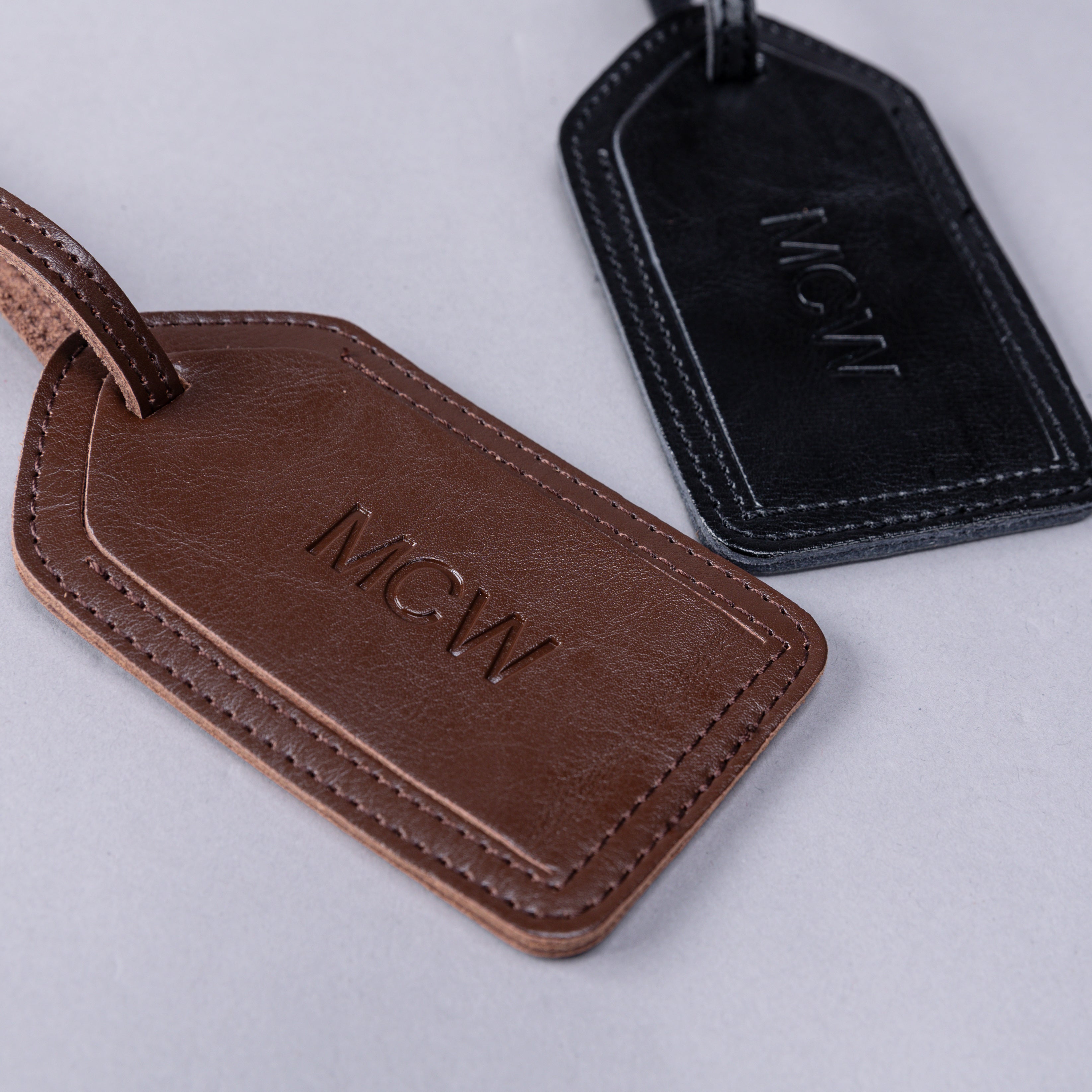 Personalized Leather Luggage Tag MCW Handmade