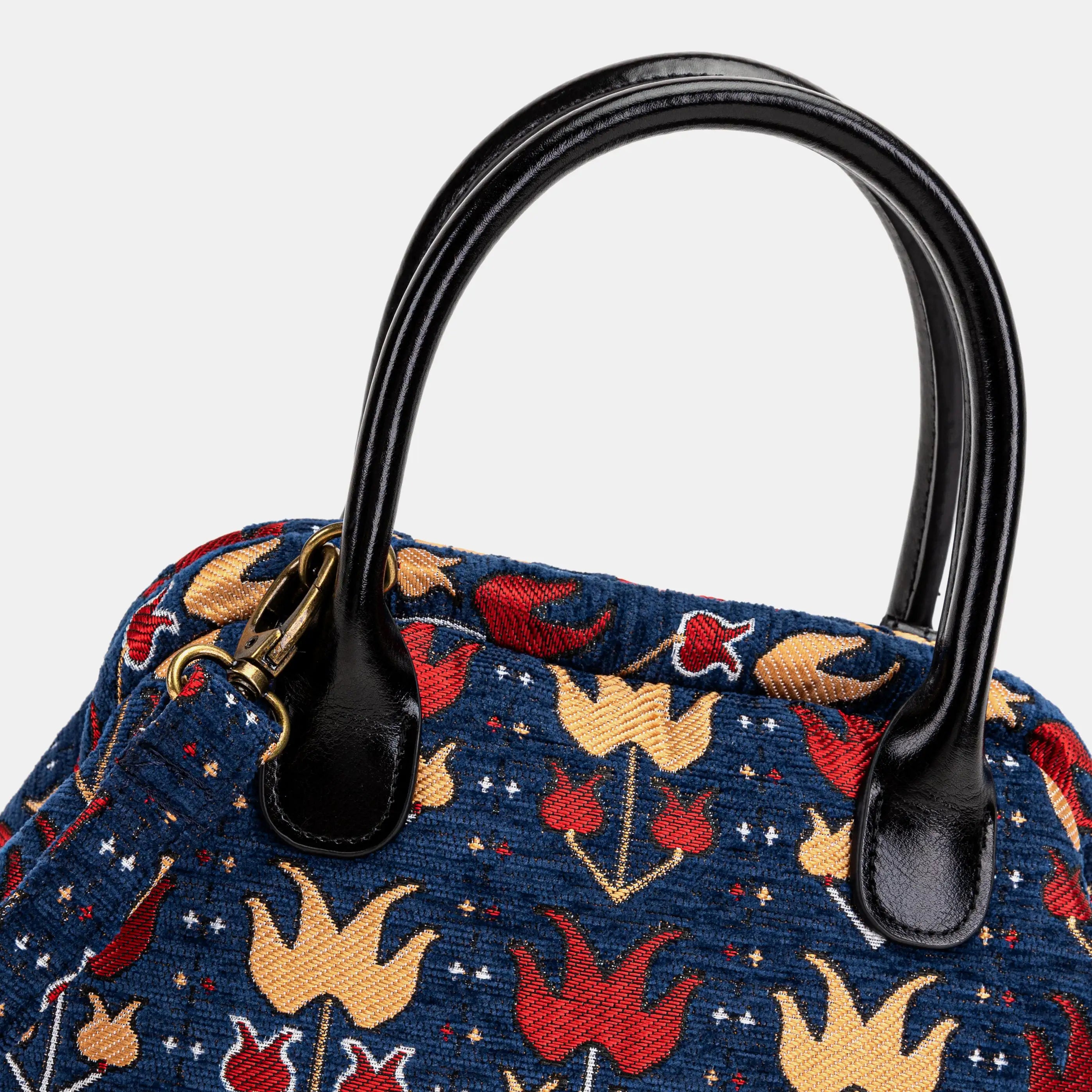 Poppy Bloom Carpet Satchel detail