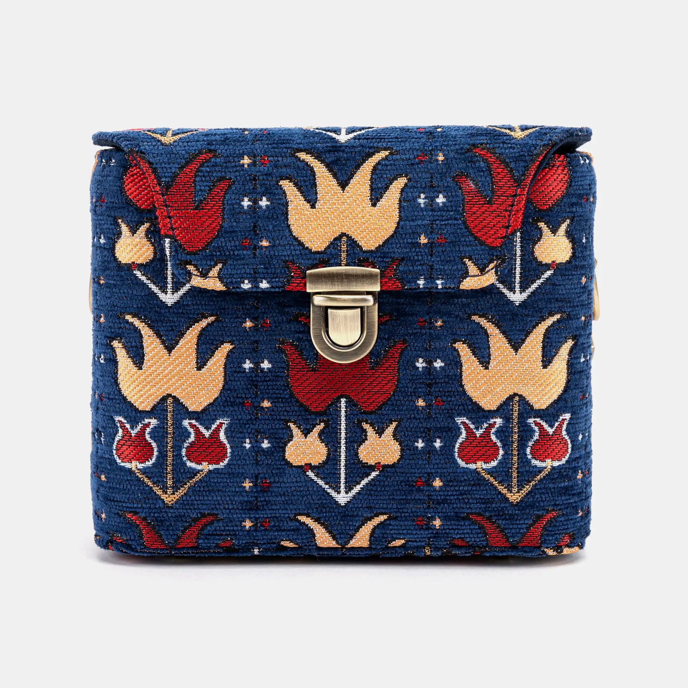 Poppy Bloom Emma Small Train Case Crossbody of America front