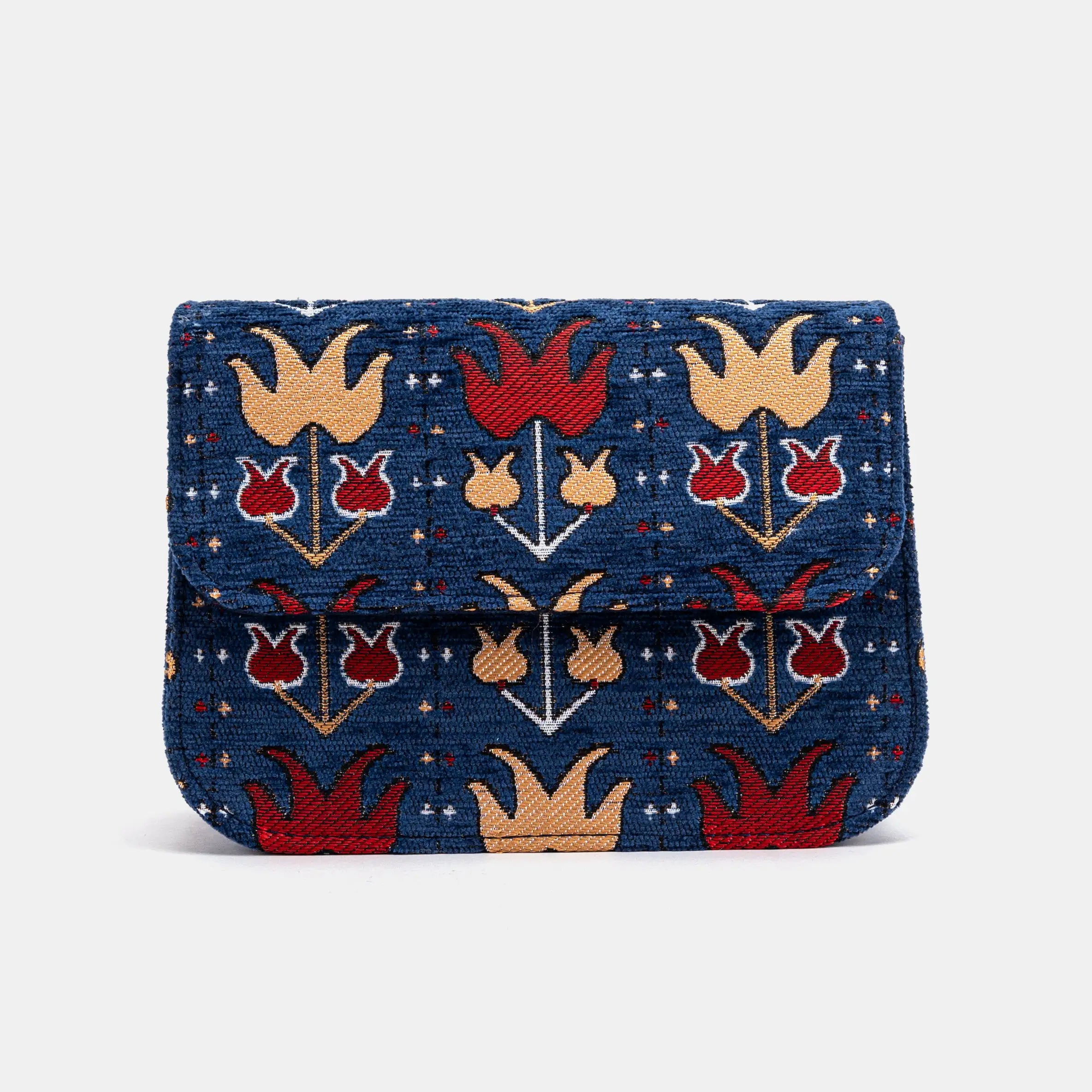 Poppy Bloom Flap Crossbody Bag of America without leather strap