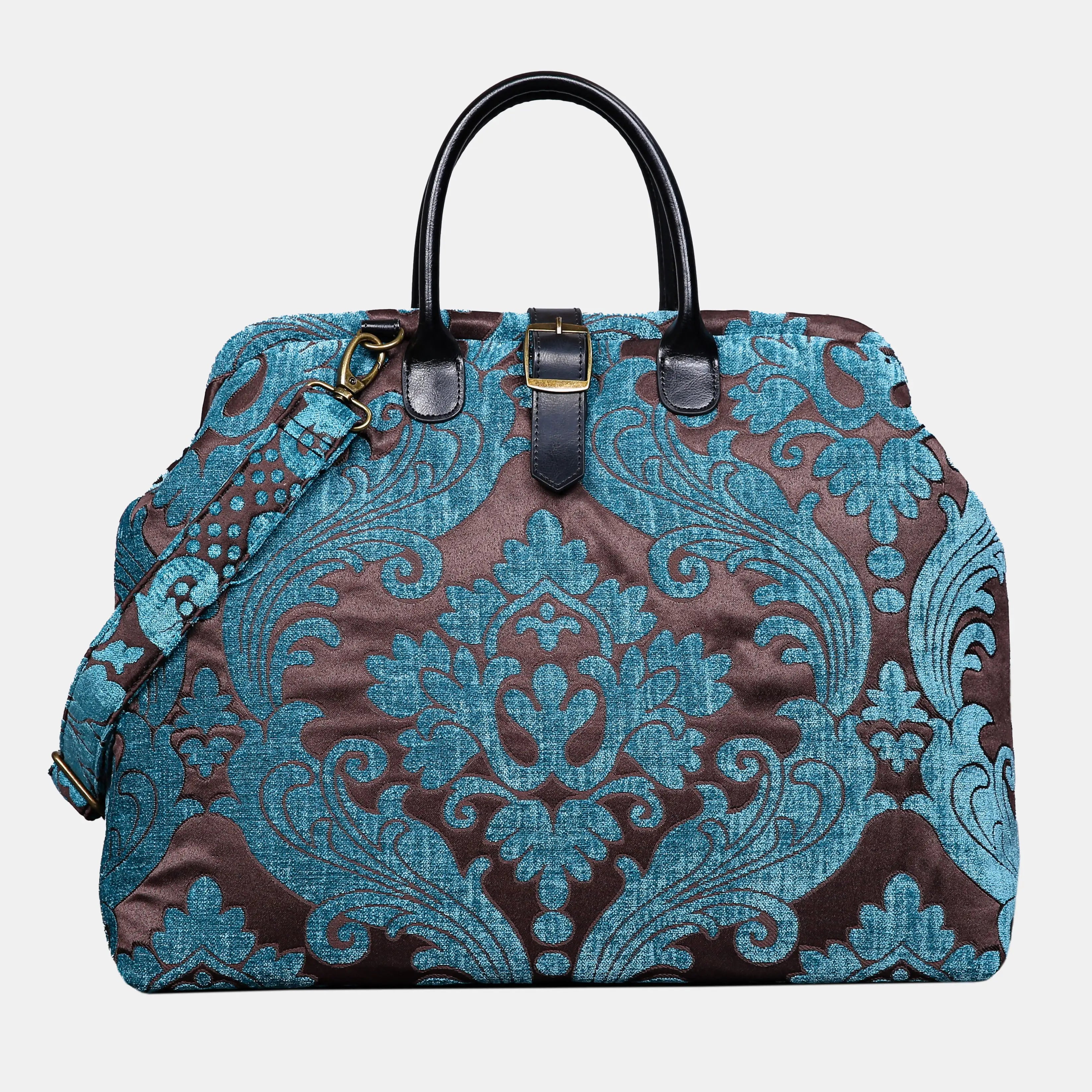 Queen Azure Blue Mary Poppins Weekender Carpetbag of America main