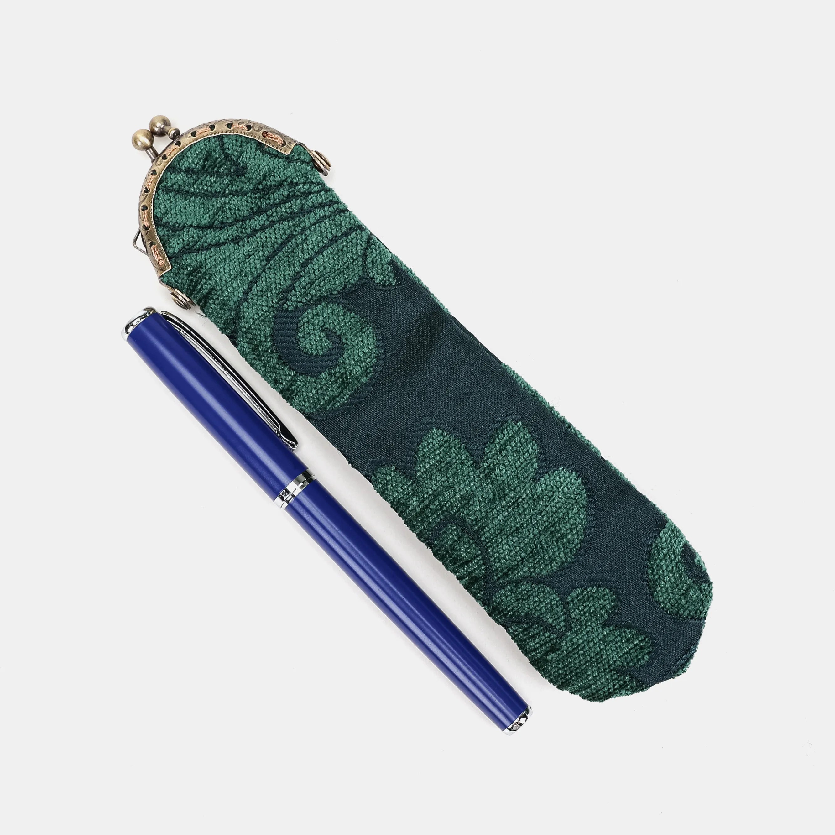 Queen Hunter Green Solo Pen Case Carpetbag of America main