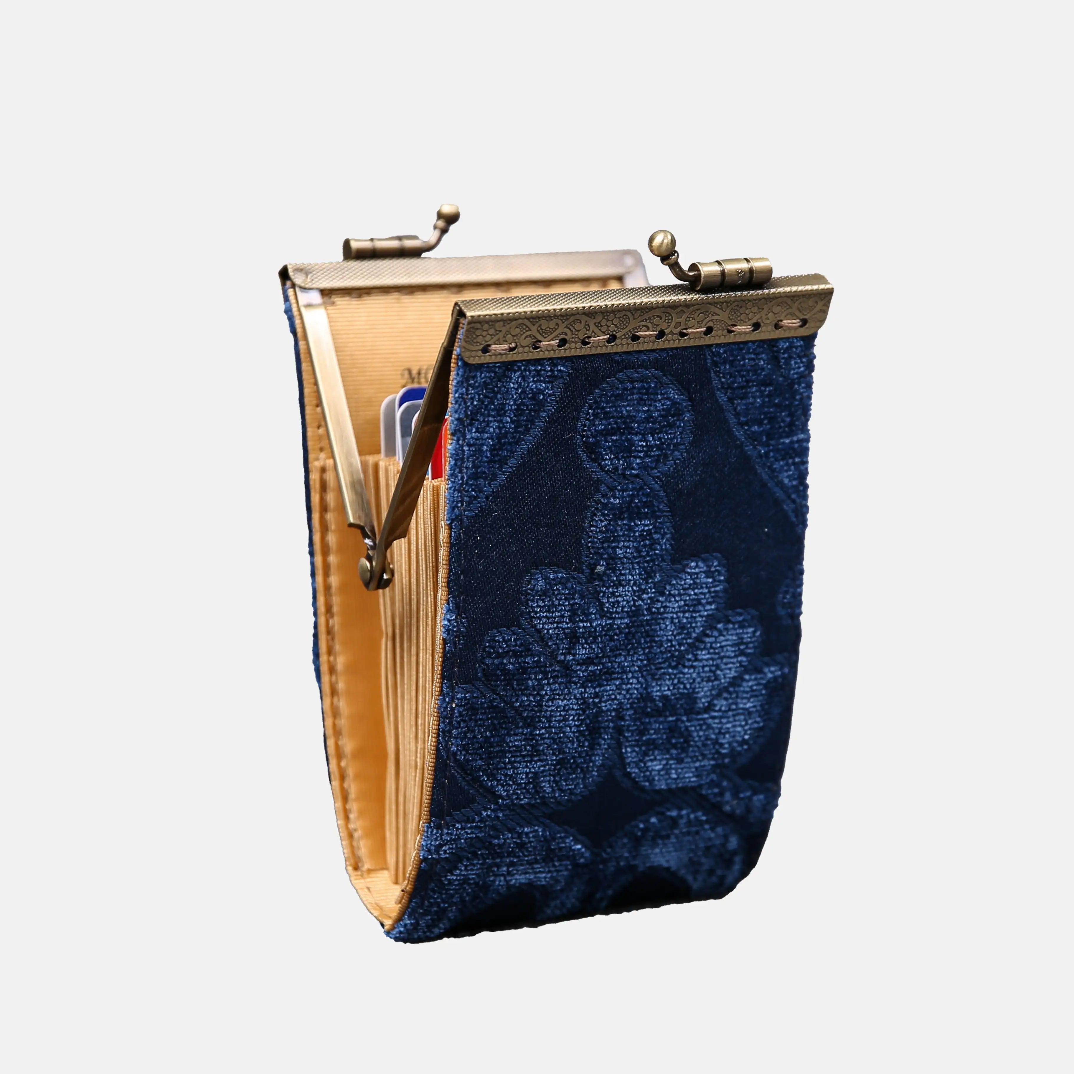 Queen Royal Blue Card Wallet of America 11 slots side