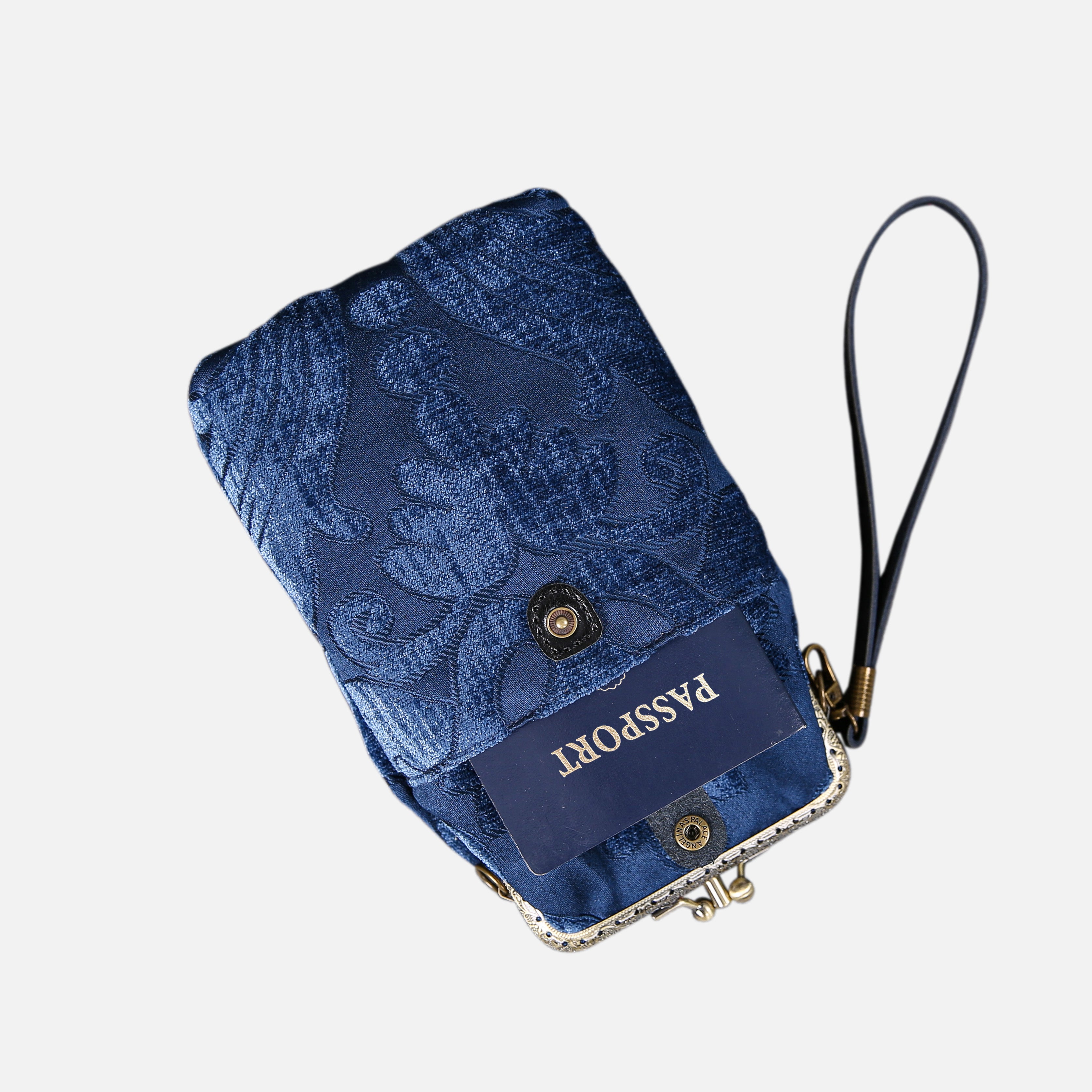 Queen Royal Blue Carpet Phone Case Carpetbag of America pocket