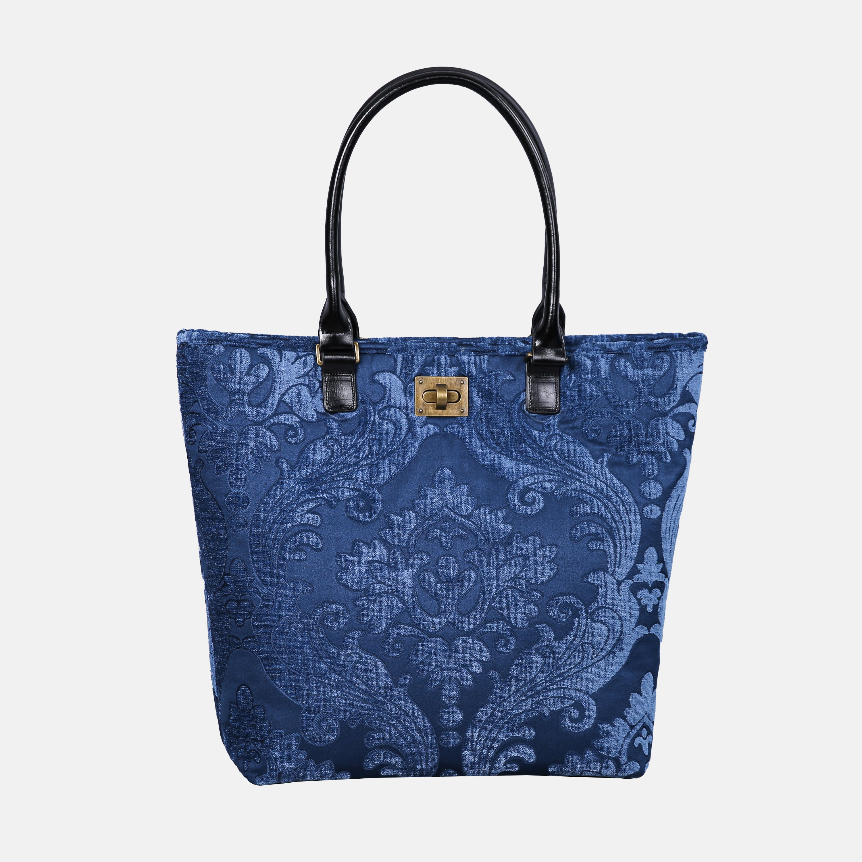 Queen Royal Blue Carpet Tote Shopper carpet bag of America main
