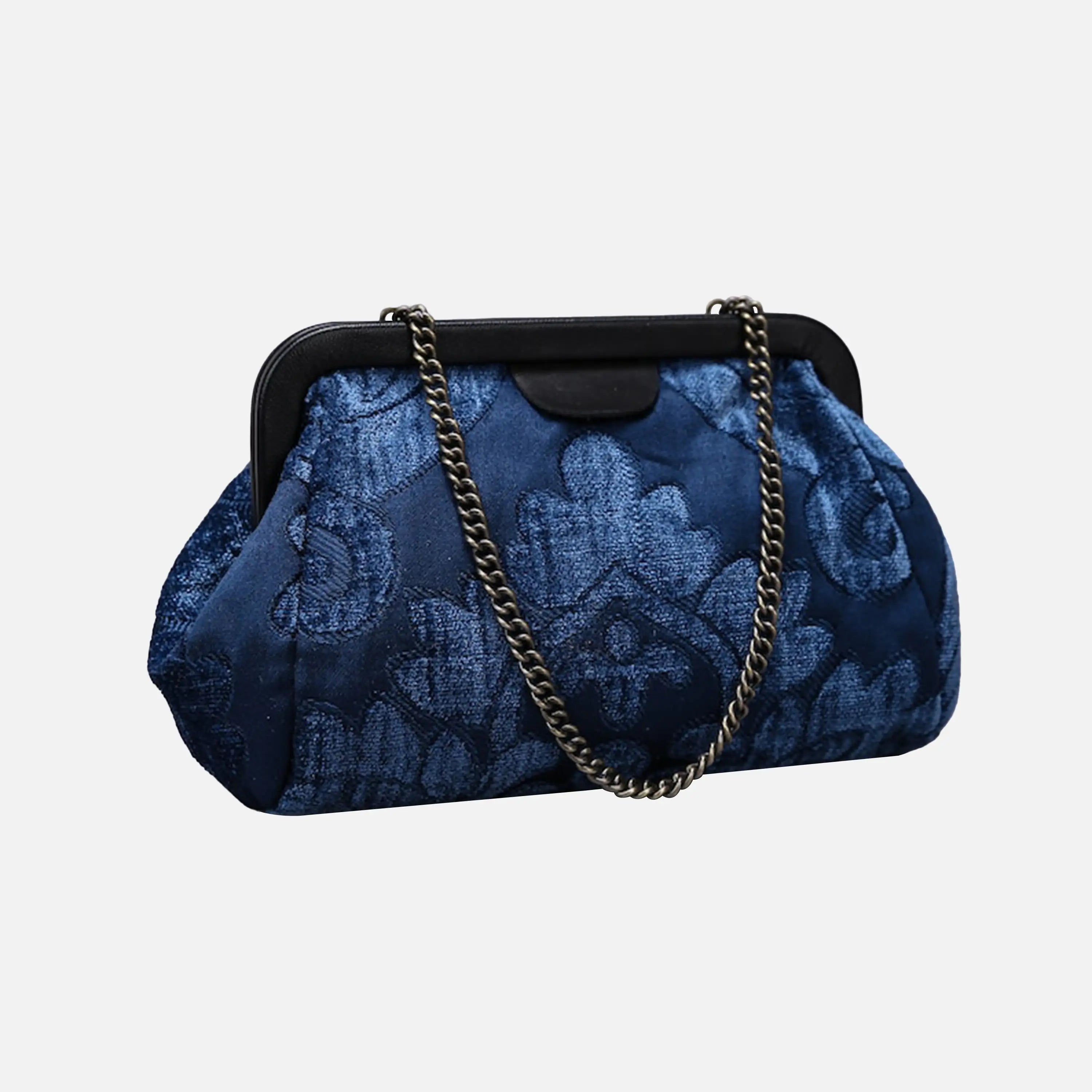 Queen Royal Blue carpet bag of America front