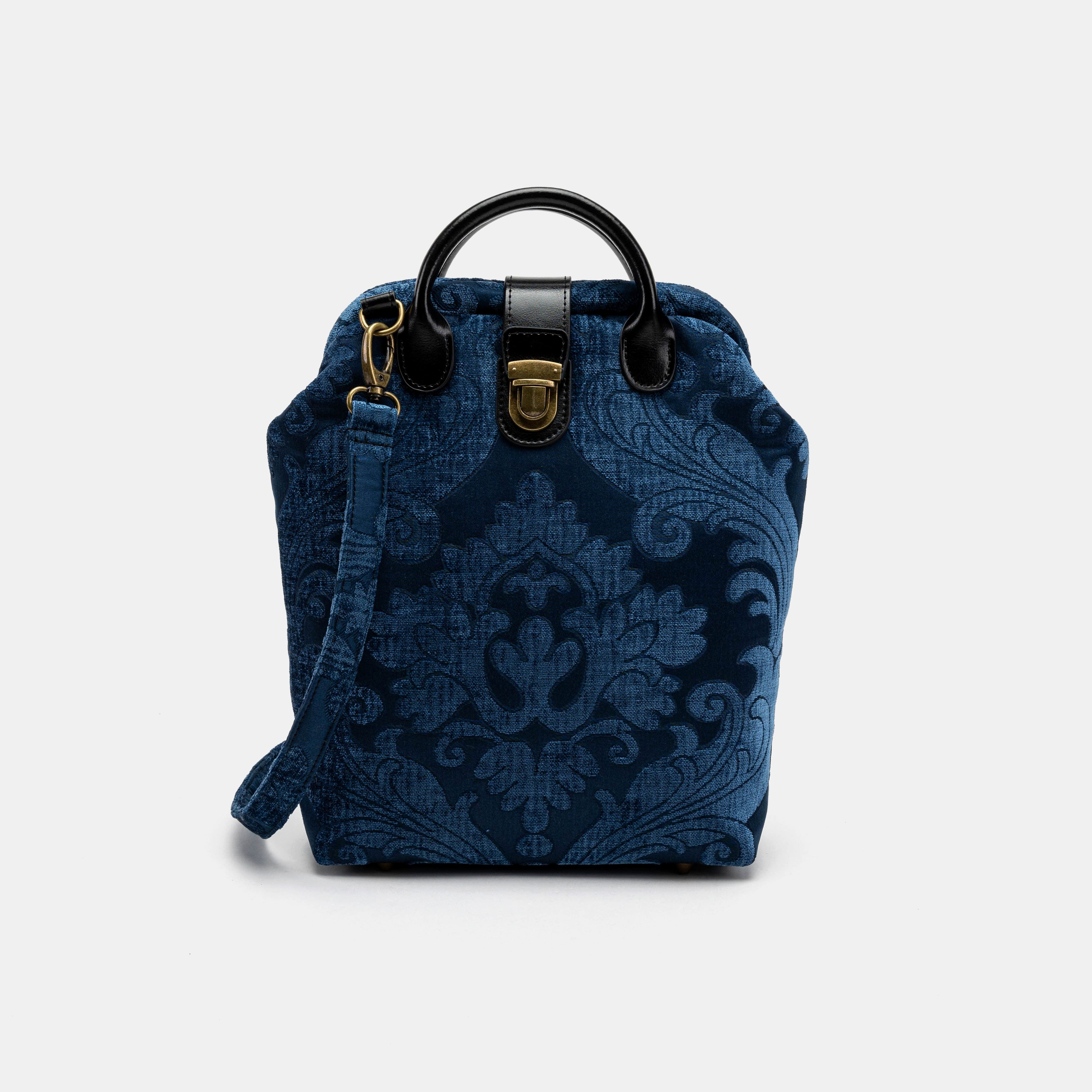 Queen Royal Blue Carpet Everyday Backpack Carpetbag of America with shoulder strap