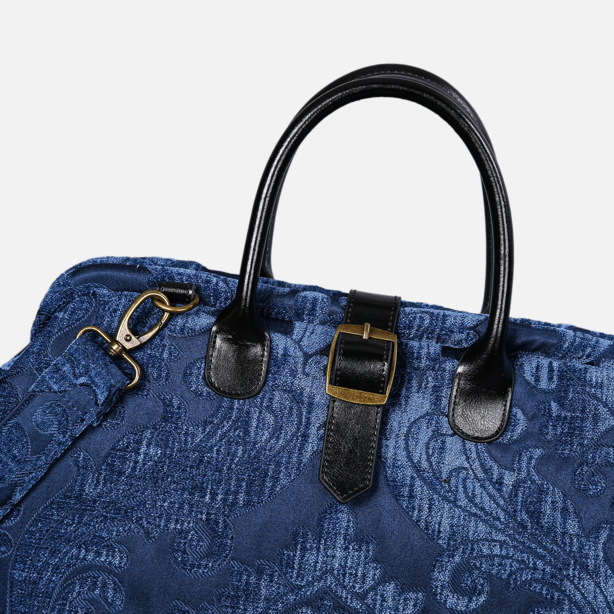 Queen Royal Blue Mary Poppins Weekender Carpetbag of America buckle
