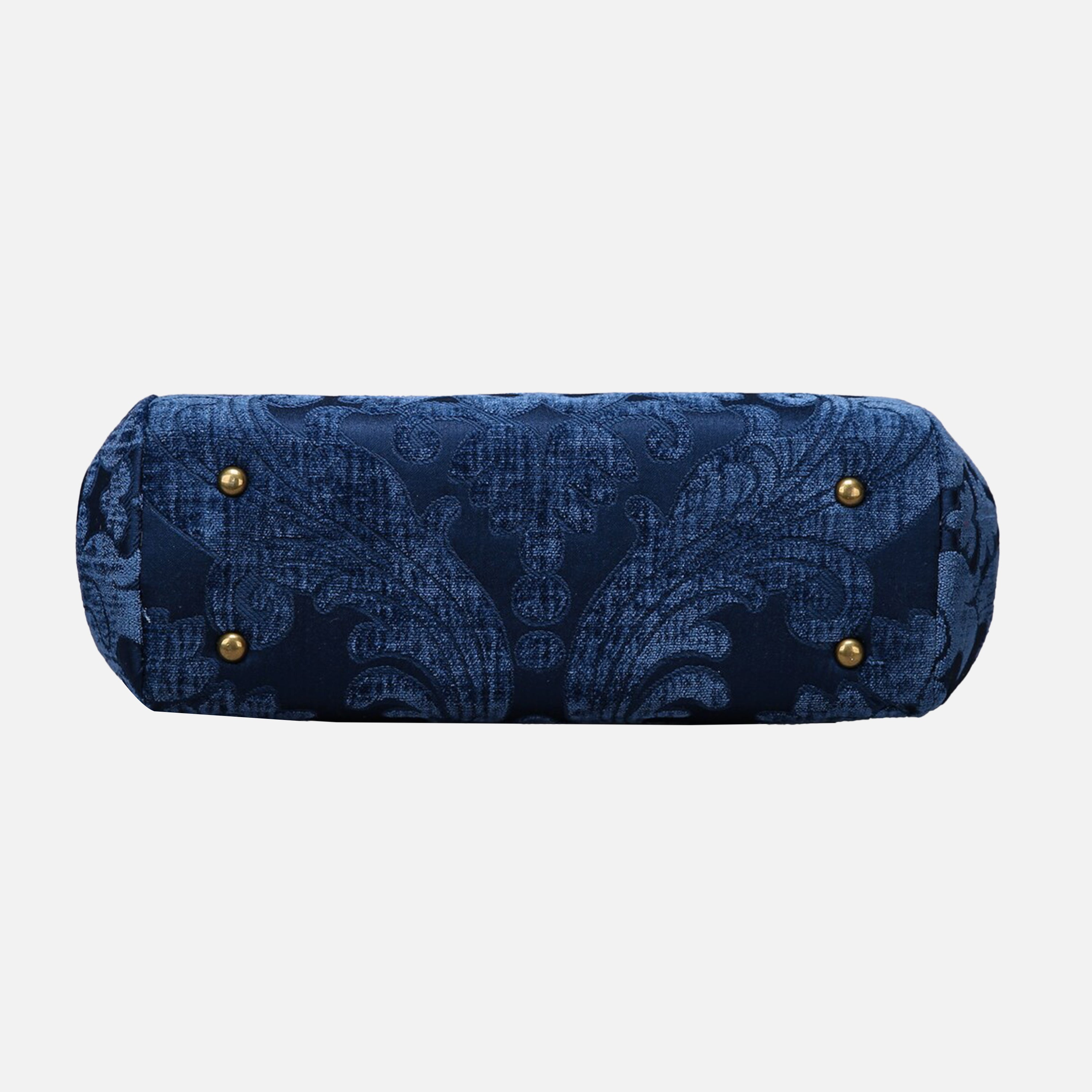 Queen Royal Blue Top Handle Purse carpet bag of America bottom