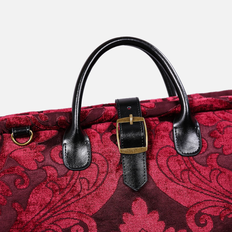 Queen Wine Carpet Garment Bag carpet bag of America handle