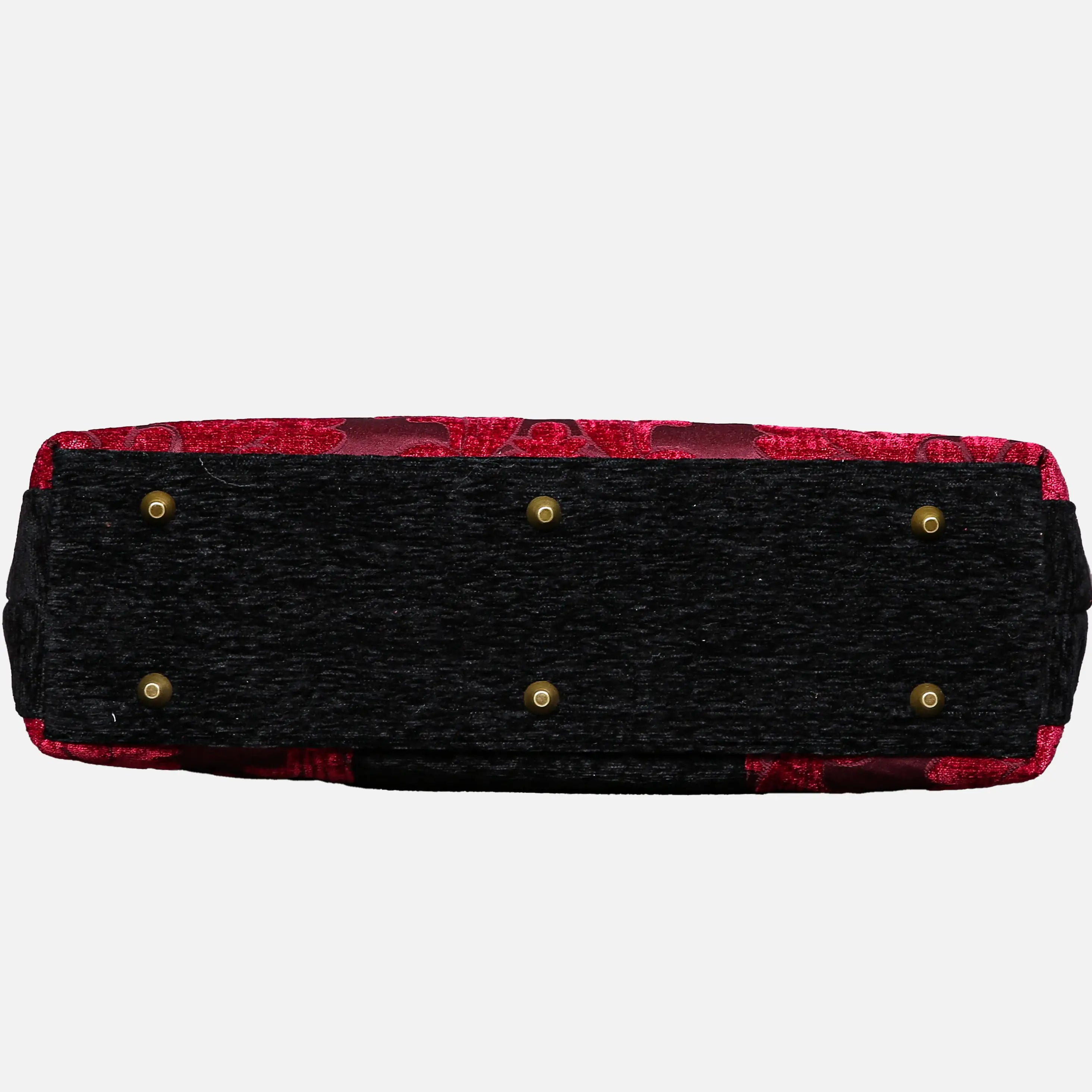 Queen Wine Laptop Work Bag carpet bag of America bottom