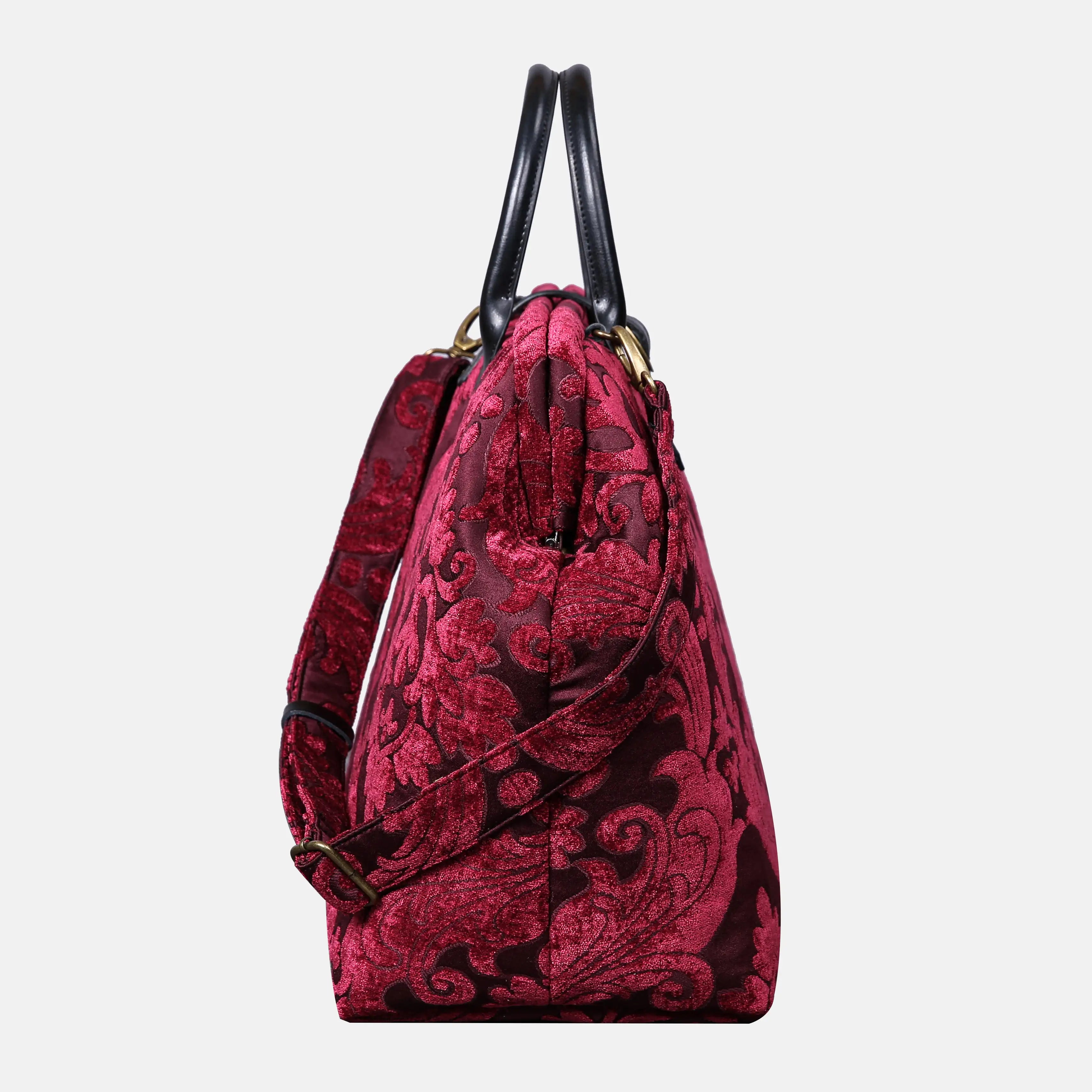 Queen Wine Mary Poppins Weekender Carpetbag of America side