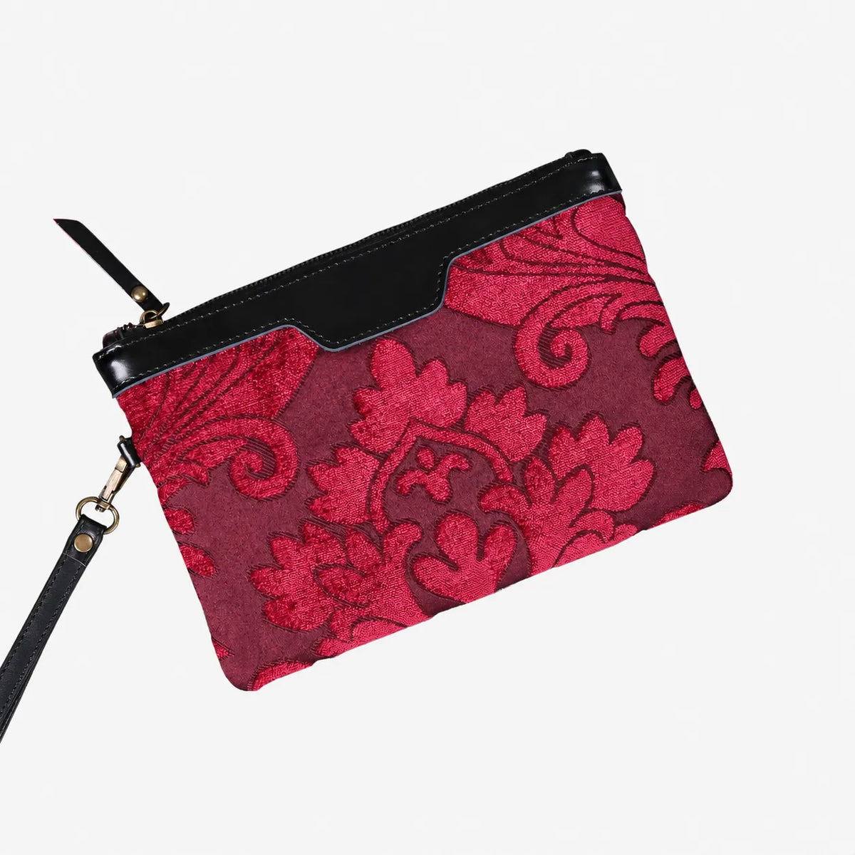 Queen Wine Wristlet Clutch carpet bag MCW Handmade overview