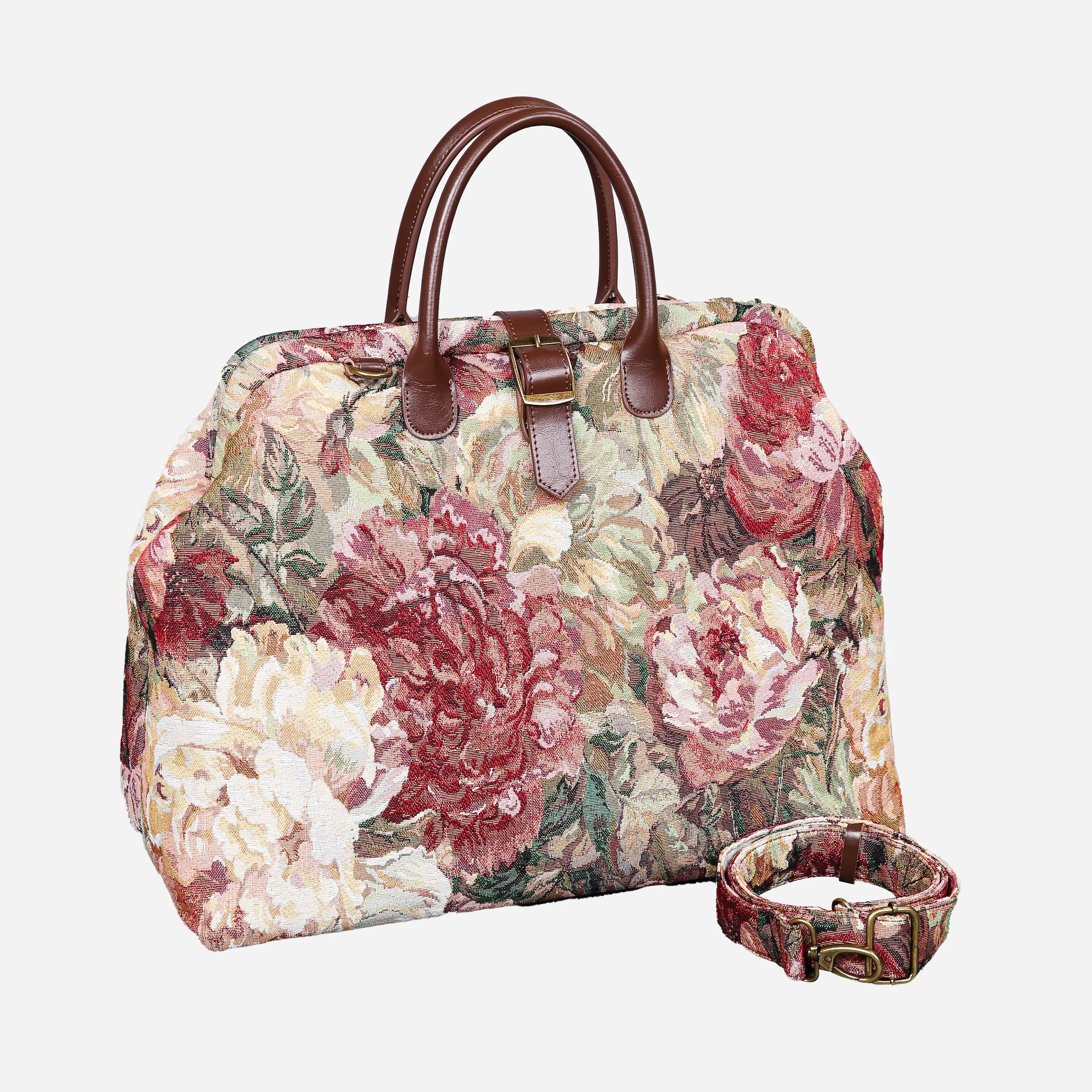 Rose Bush Mary Poppins Weekender Carpet Bag of Americawith shoulder strap