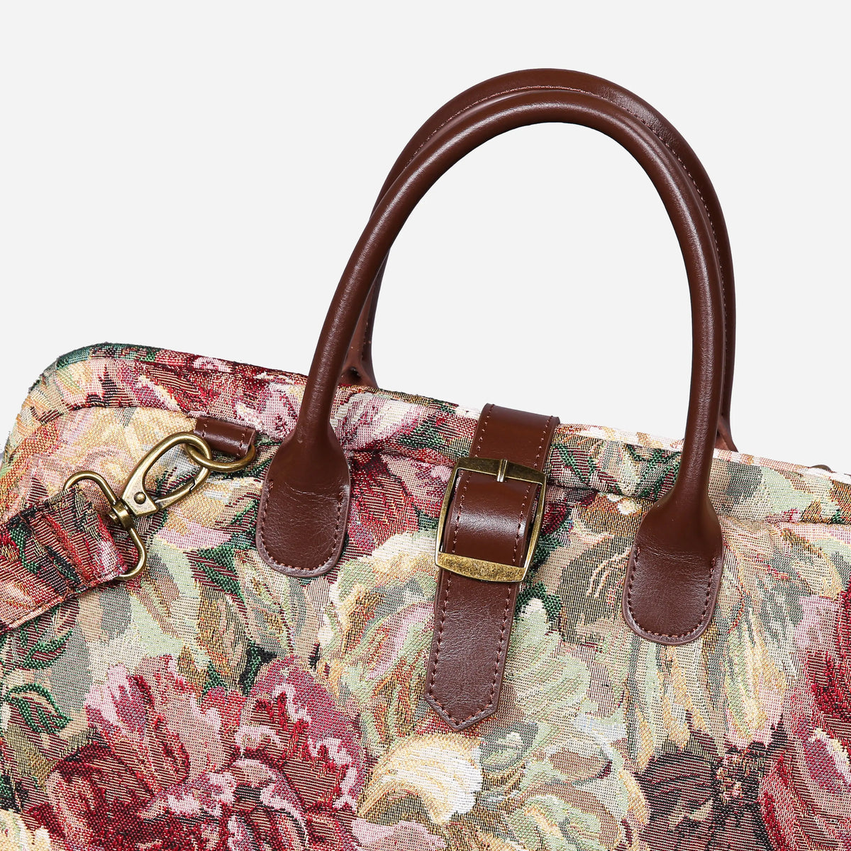Rose Bush Mary Poppins Weekender Carpet Bag of America buckle